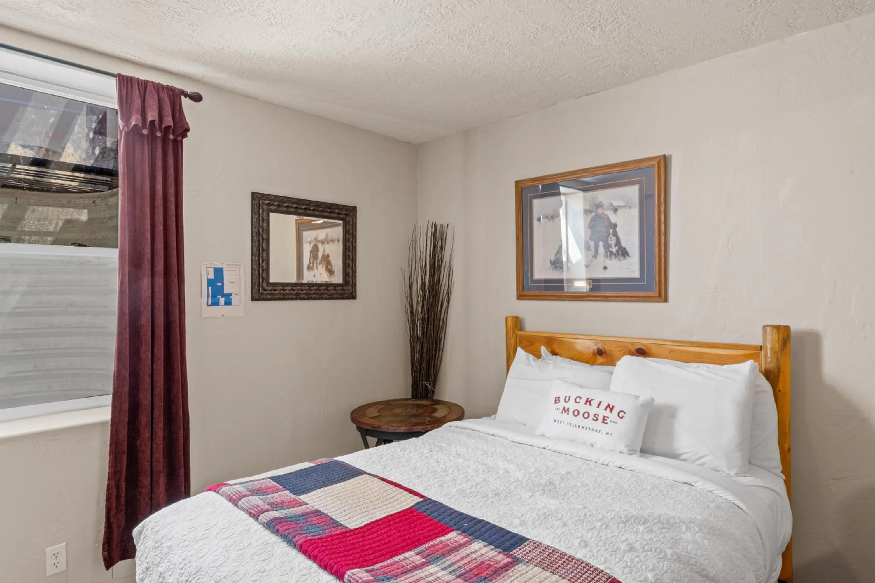 Bed in The Bucking Moose