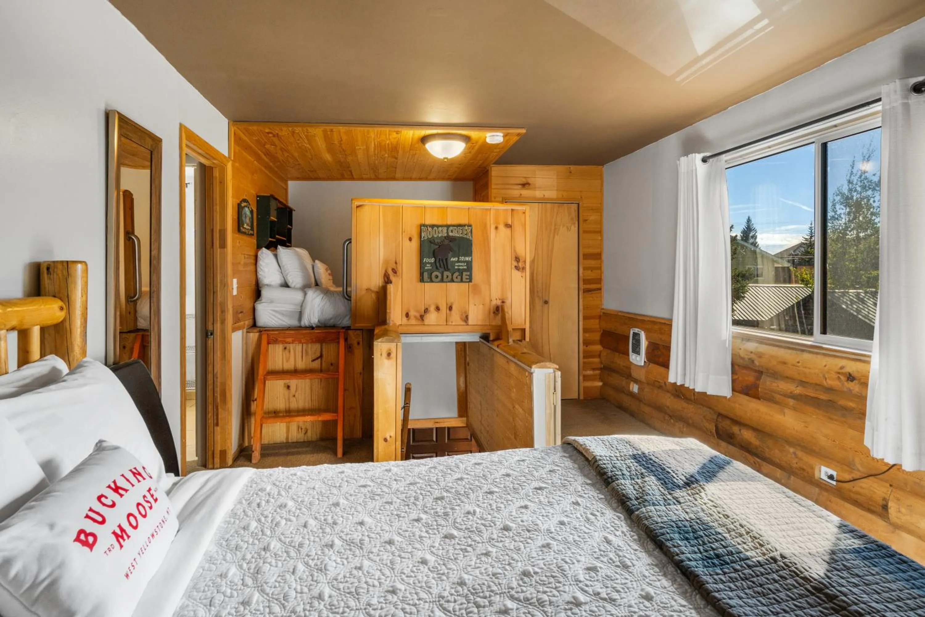 Bed in The Bucking Moose