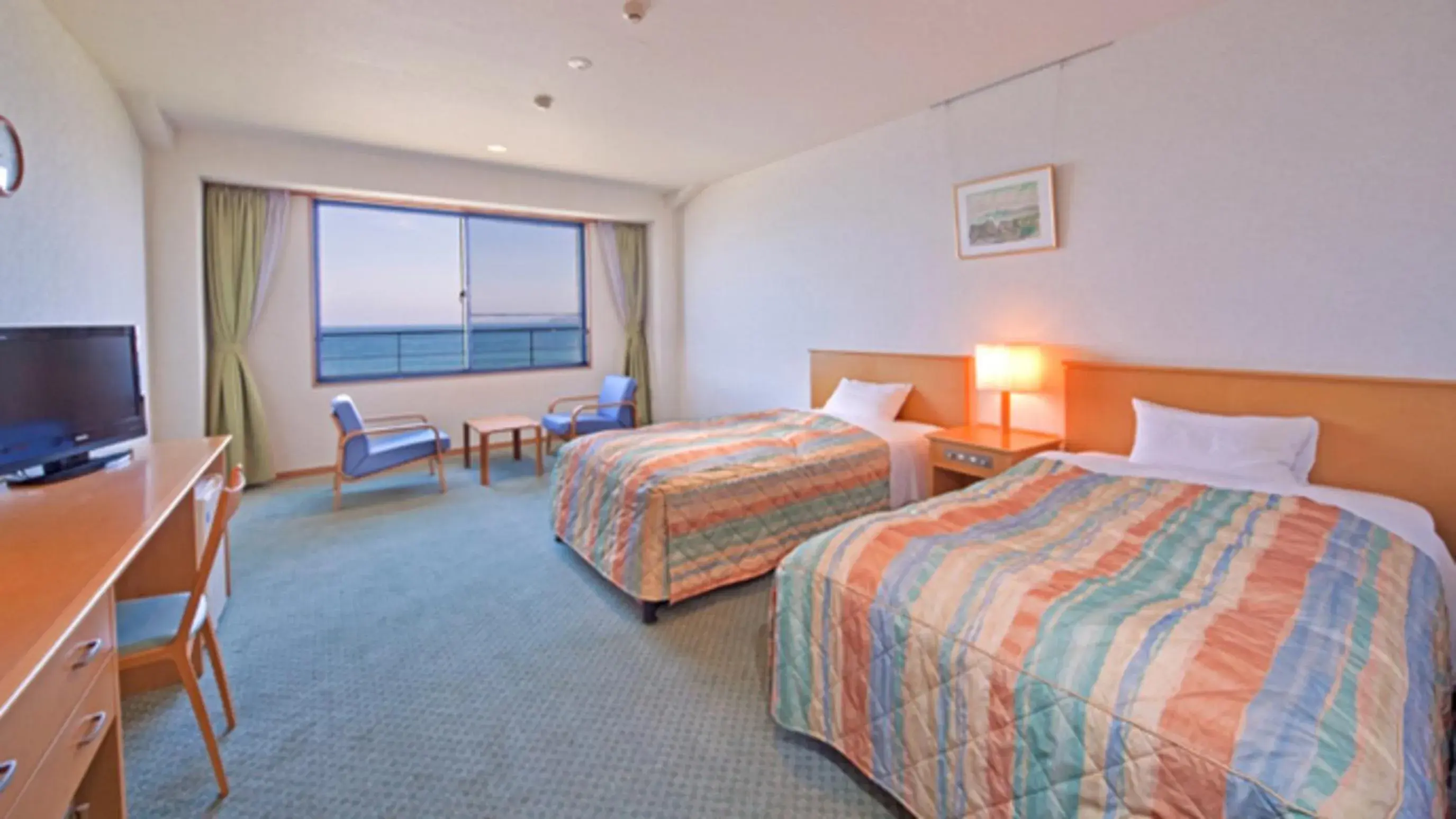 Twin Room with Ocean View - single occupancy - Non-Smoking in Kyukamura Tateyama Twin Room with Ocean View - single occupancy - Non-Smoking in Kyukamura Tateyama