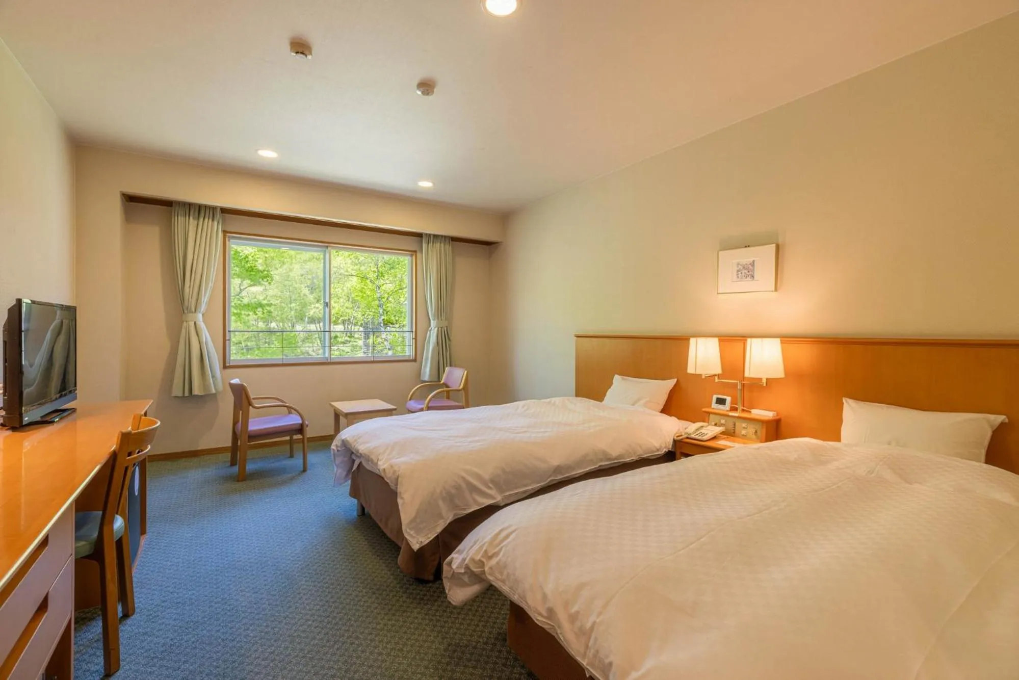 Bed in Kyukamura Norikura-Kogen