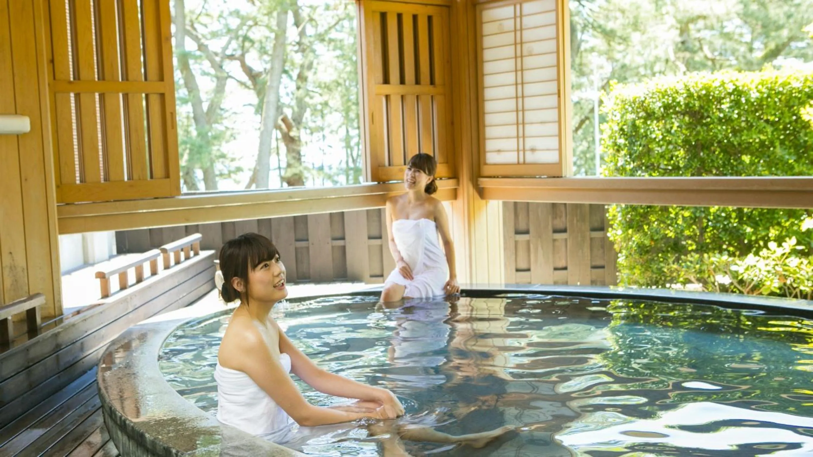 Hot Spring Bath in Kyukamura Minami-Izu