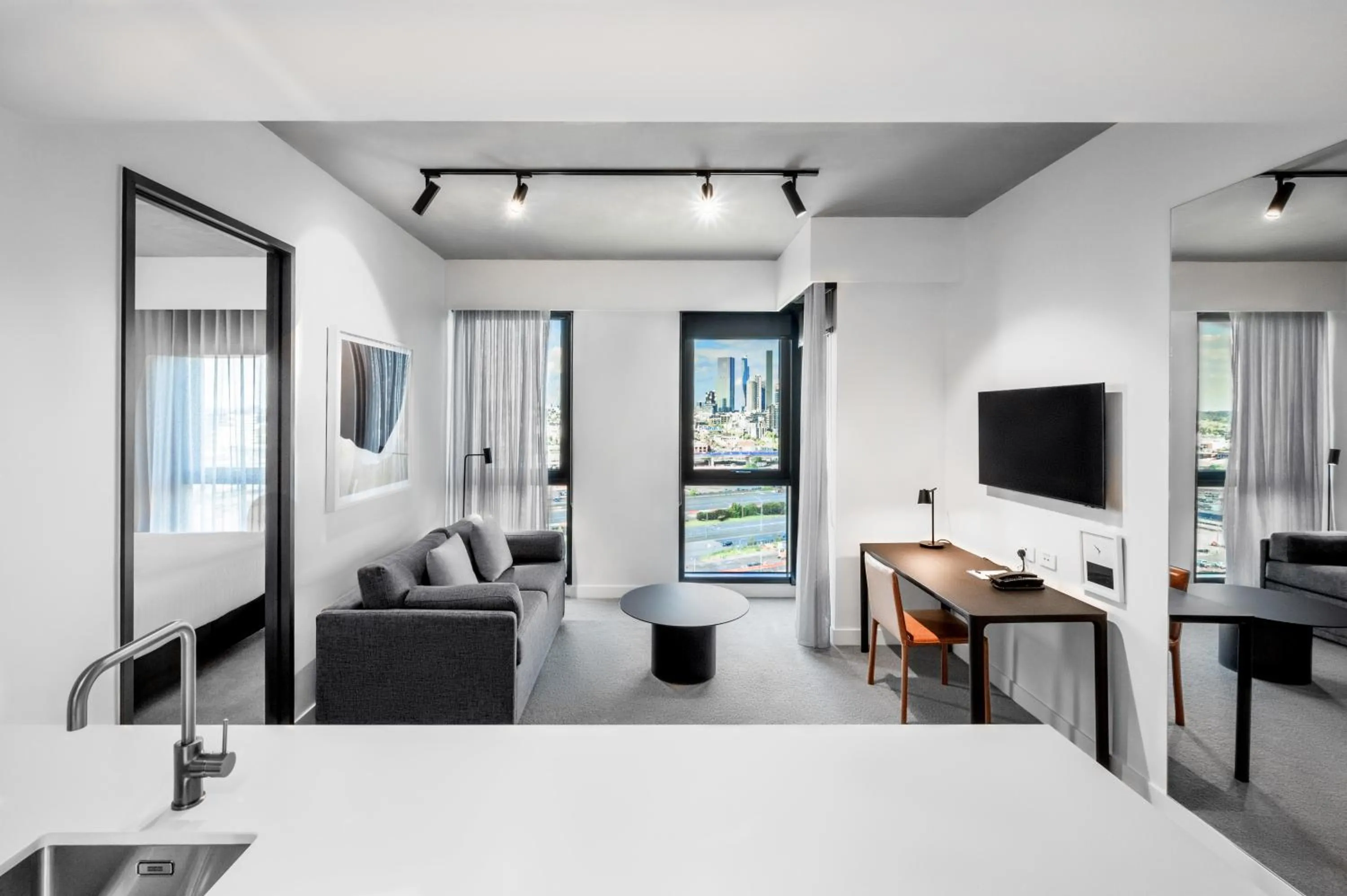 Seating area in Nesuto Docklands