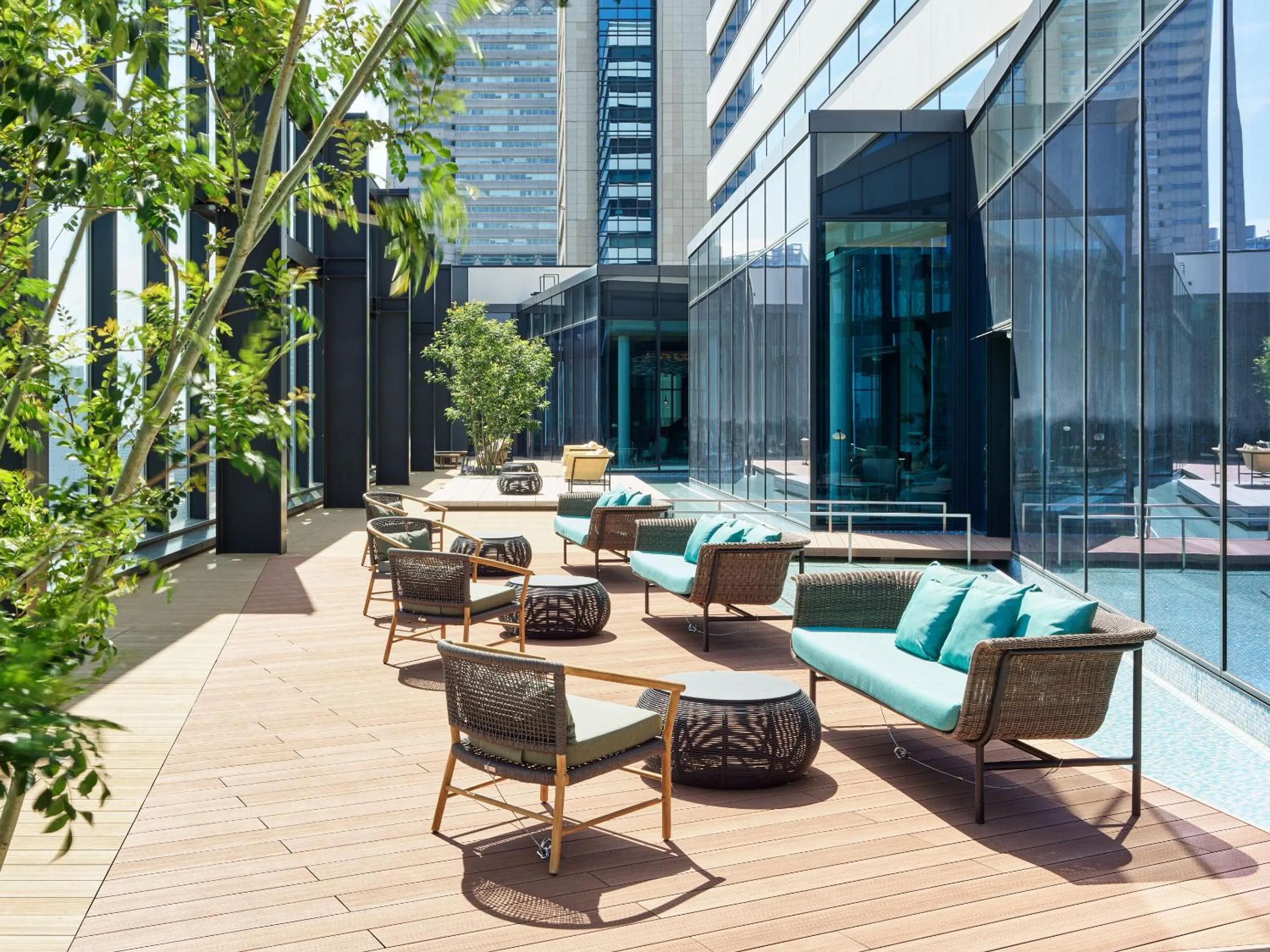 Balcony/Terrace in Mitsui Garden Hotel Yokohama Minatomirai Premier