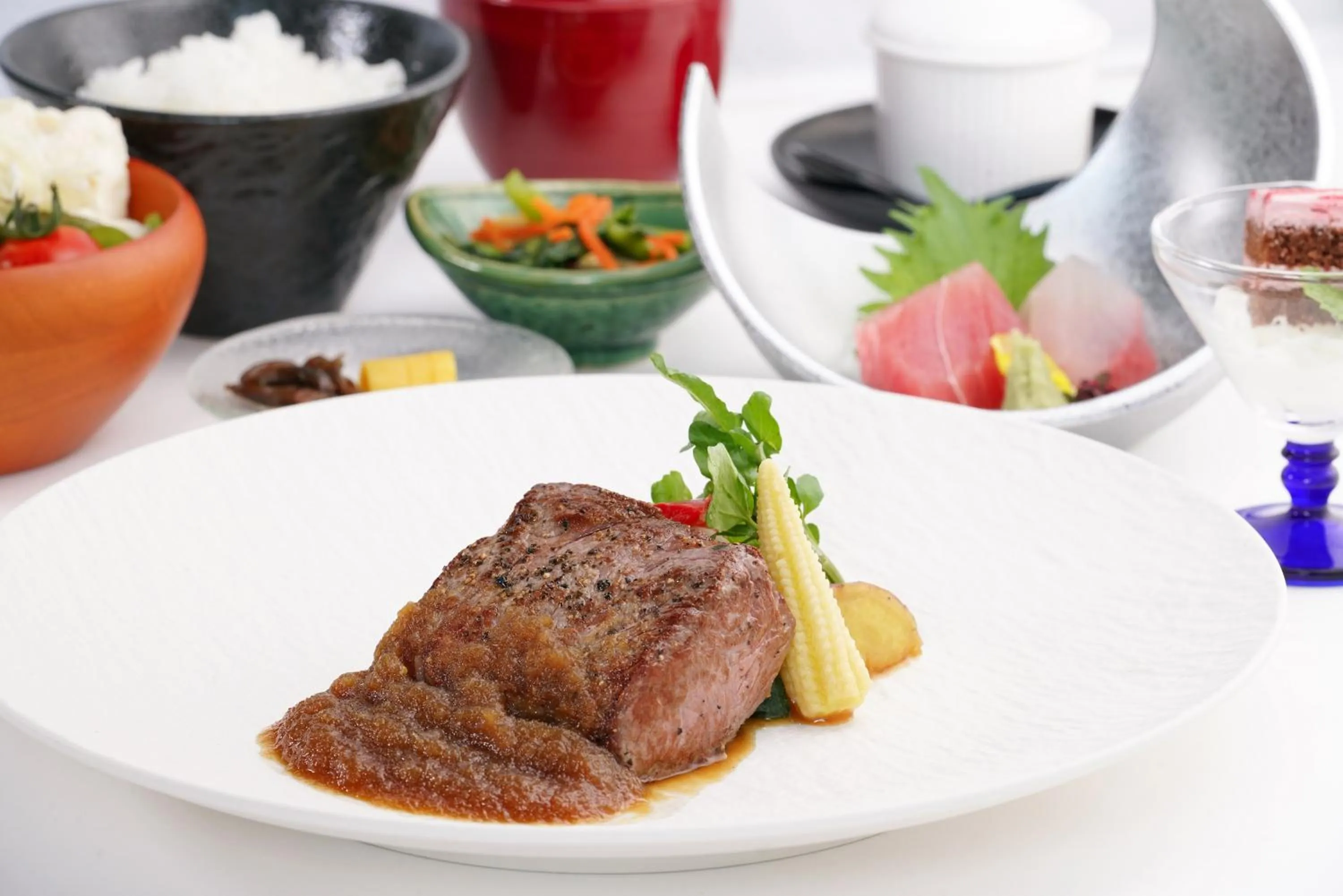 Dinner in Tenseien Odawara Station Annex