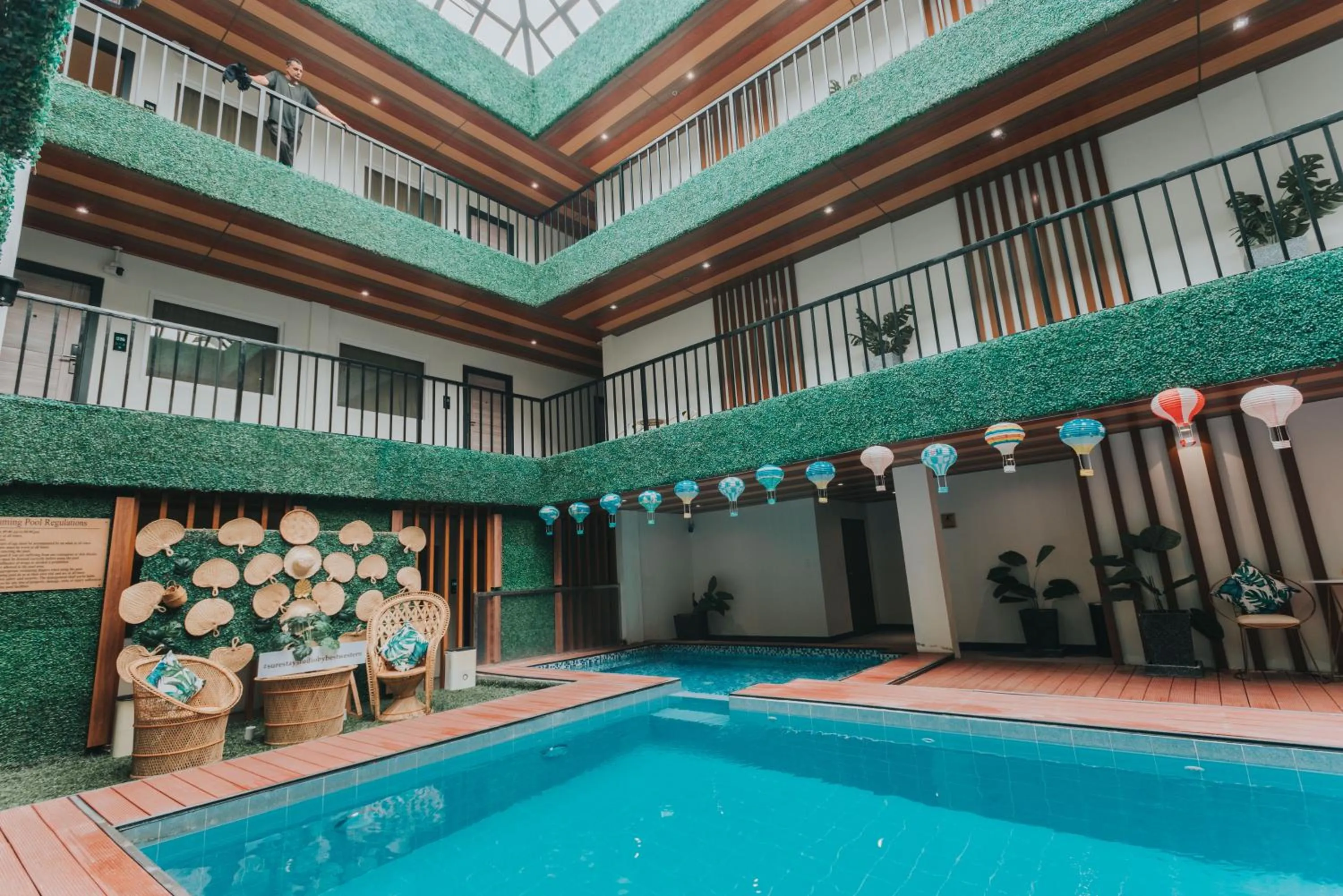 Swimming pool in SureStay Studio by Best Western Clarkview Angeles City