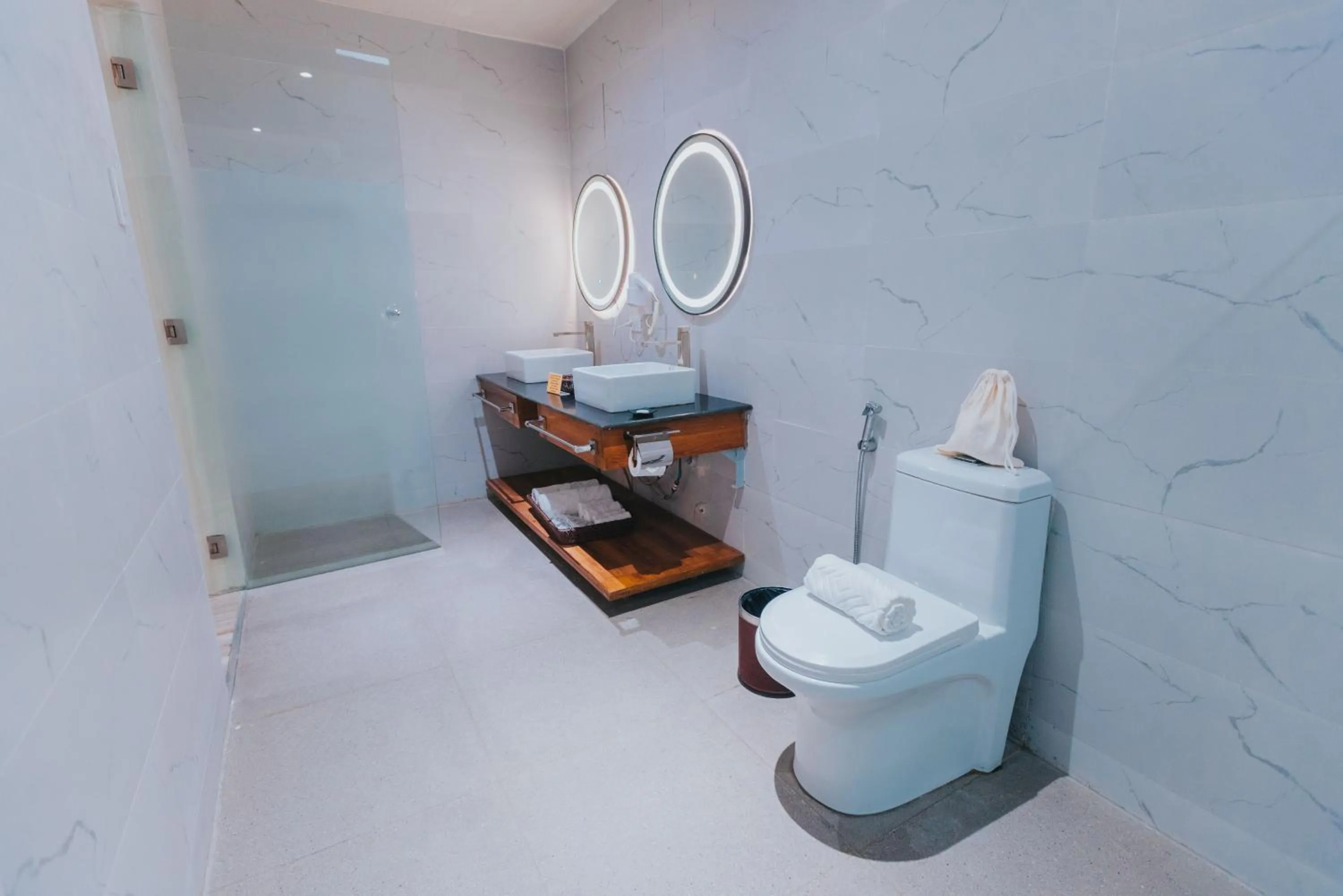 Bathroom in SureStay Studio by Best Western Clarkview Angeles City