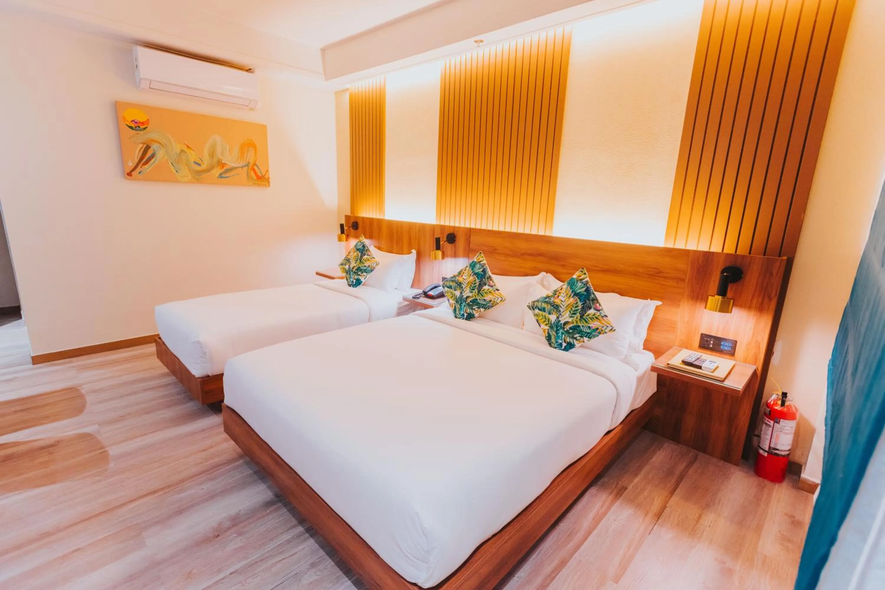 Bed in SureStay Studio by Best Western Clarkview Angeles City