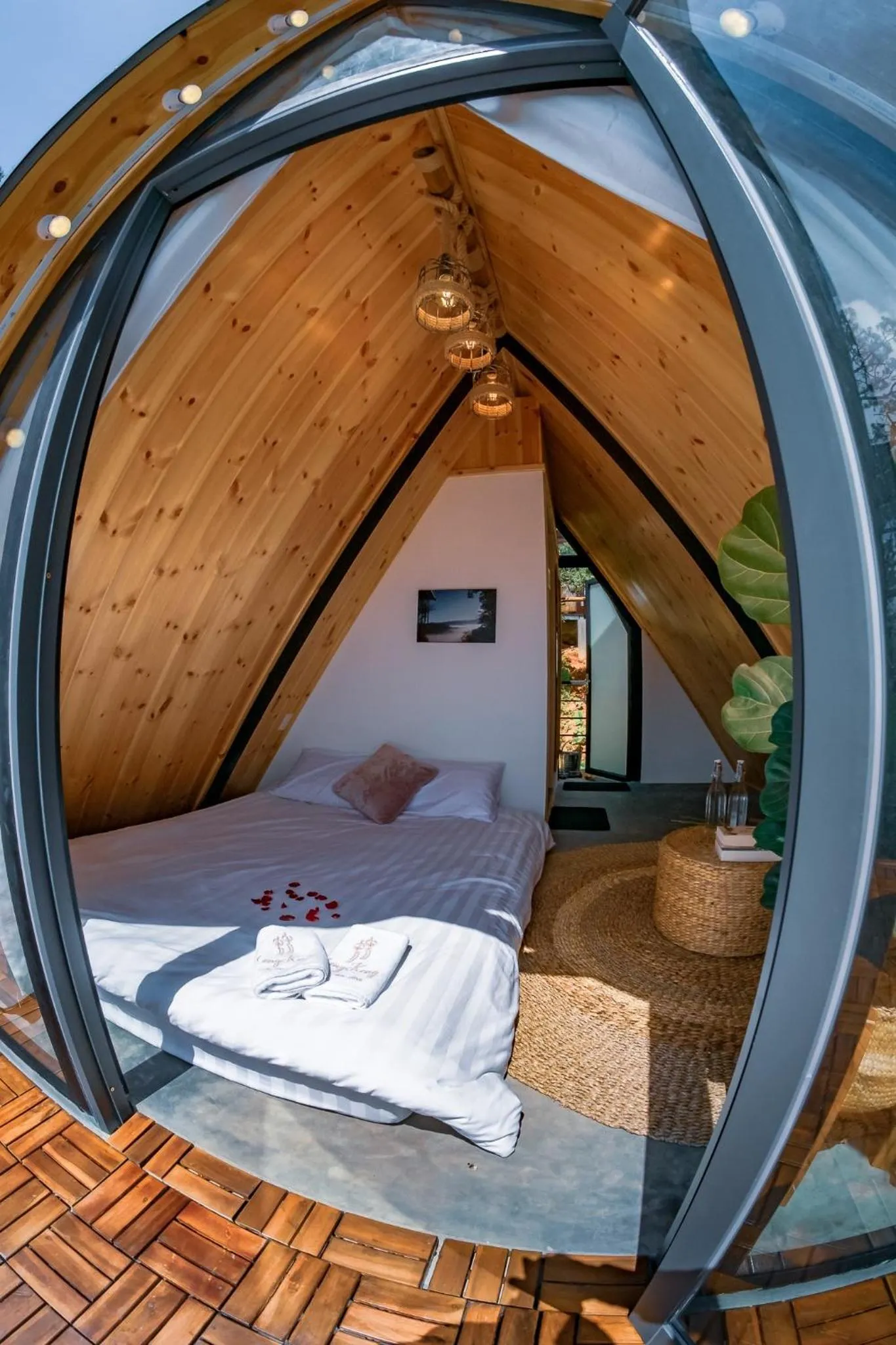 Bed in Lengkeng Da Lat Homestay