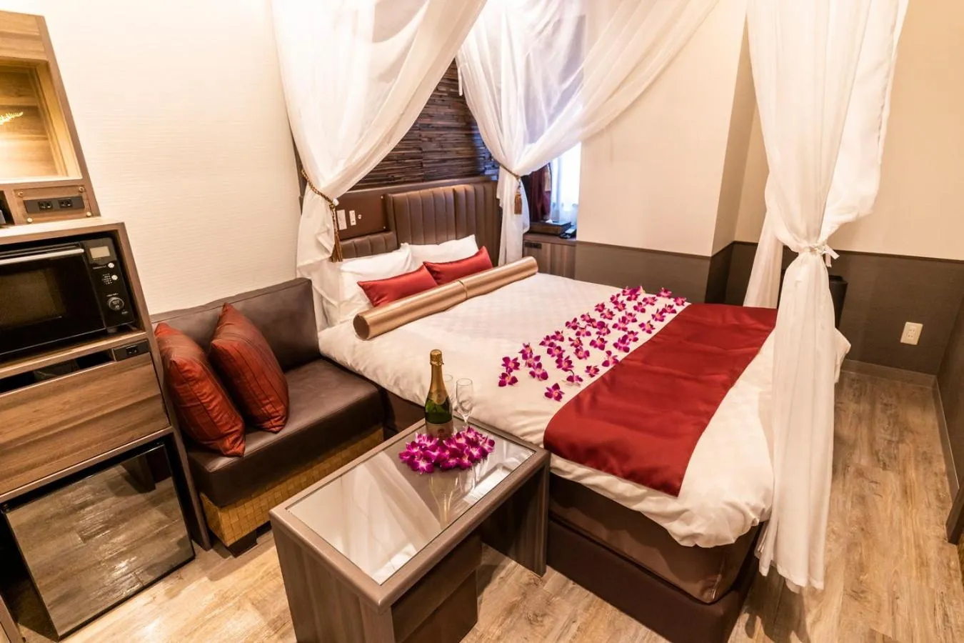 Living room, Bed in BaliAn Resort Forest Ikebukuro