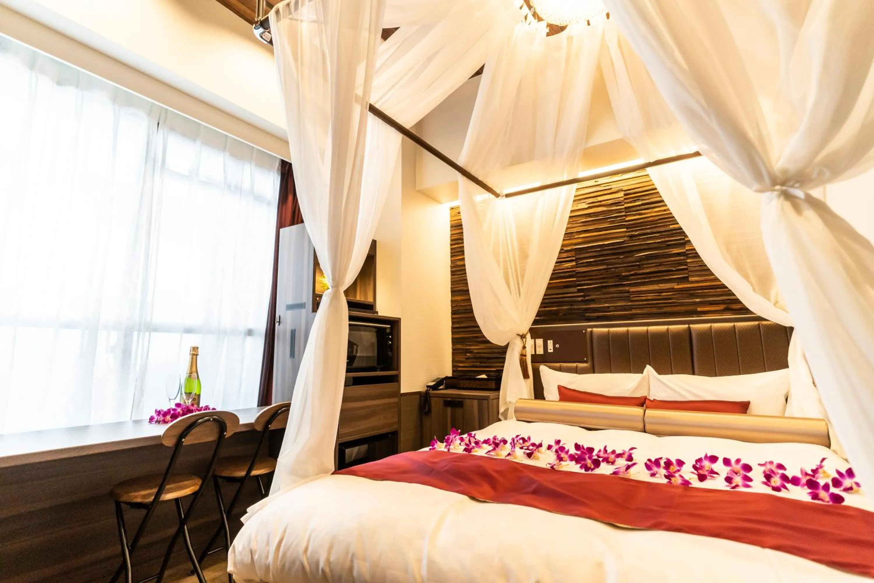 Bedroom, Bed in BaliAn Resort Forest Ikebukuro