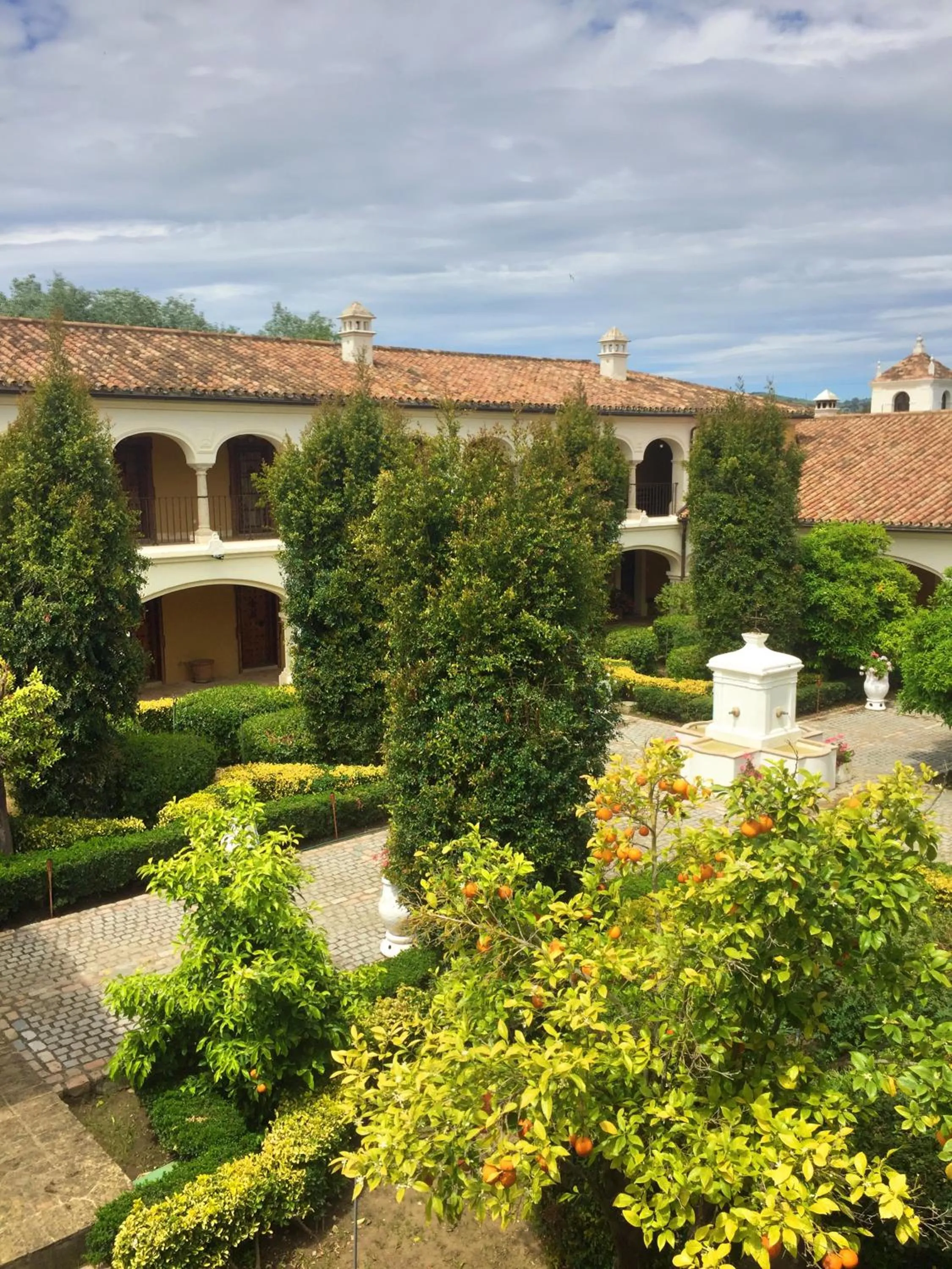 Garden view in Finca Monasterio