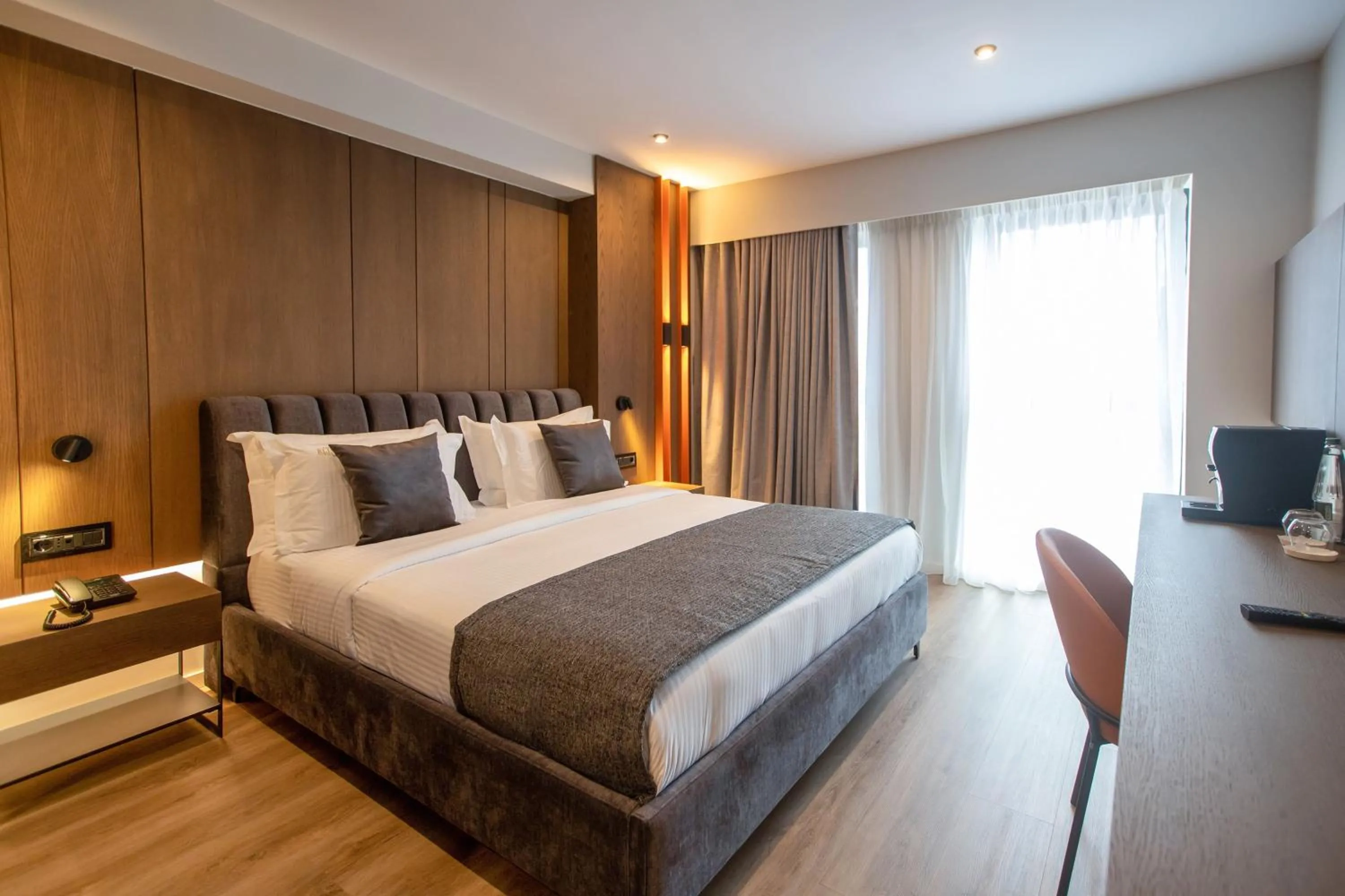 Bed in Hotel Elisa Tirana Affiliated by Meliá