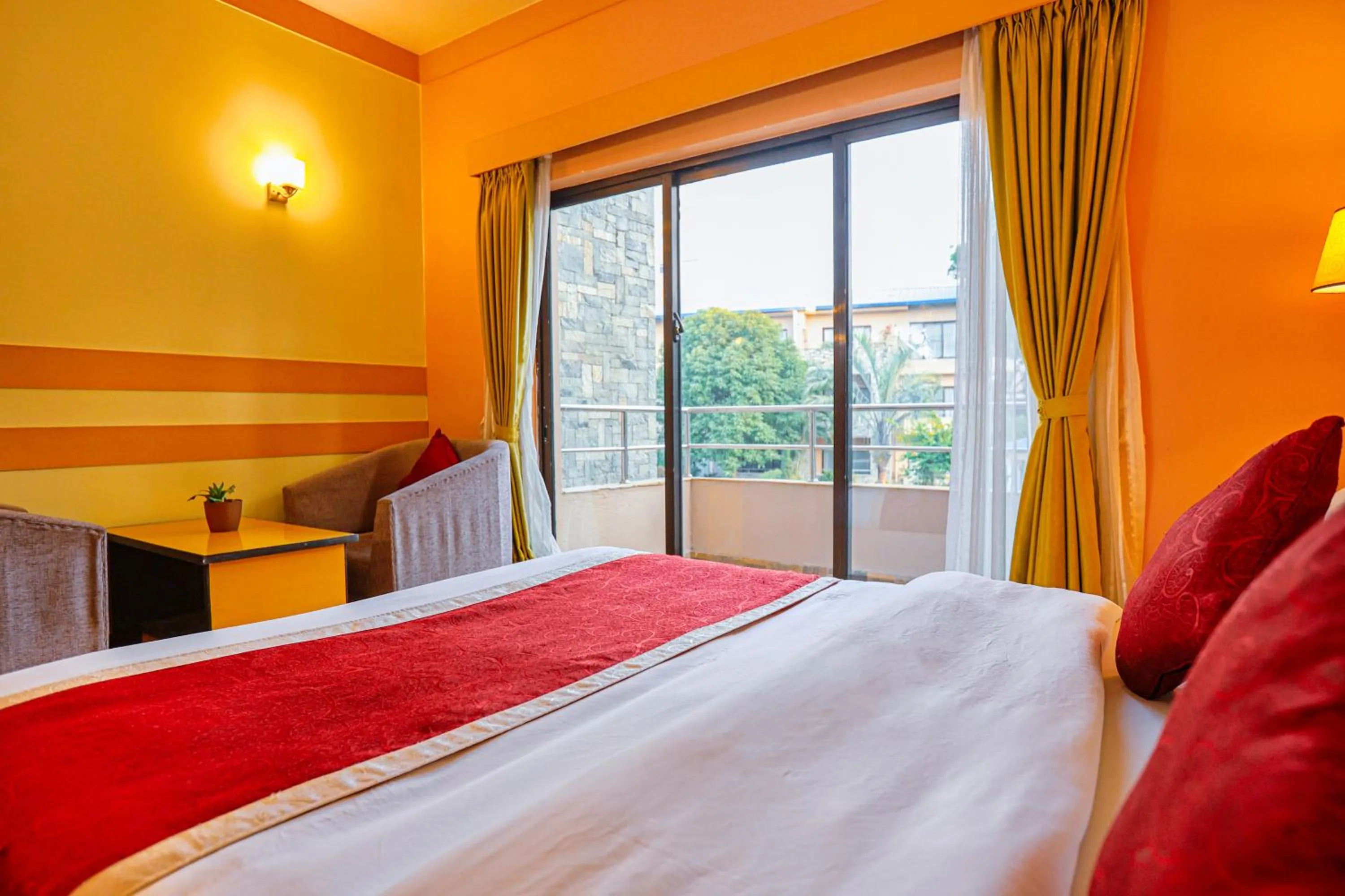 Bed in Bharatpur Garden Resort