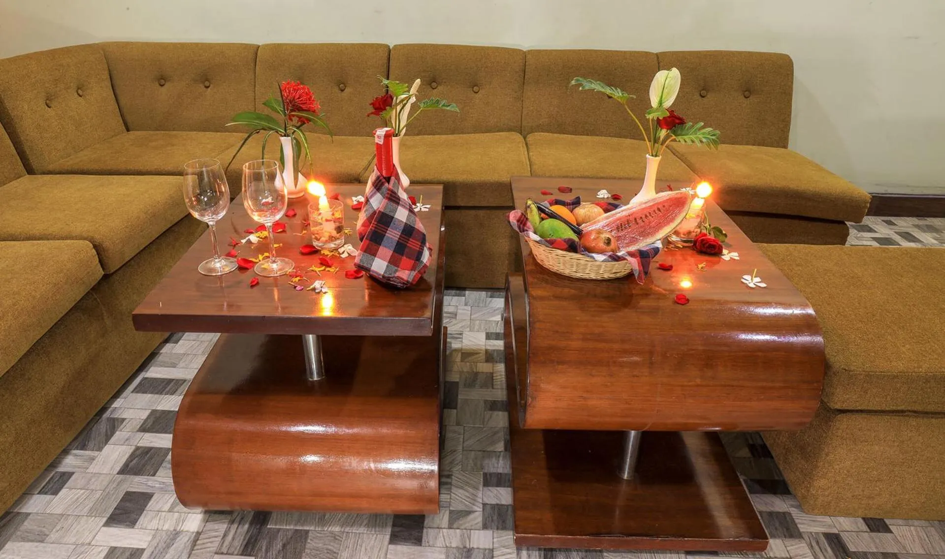 Seating area in Bharatpur Garden Resort