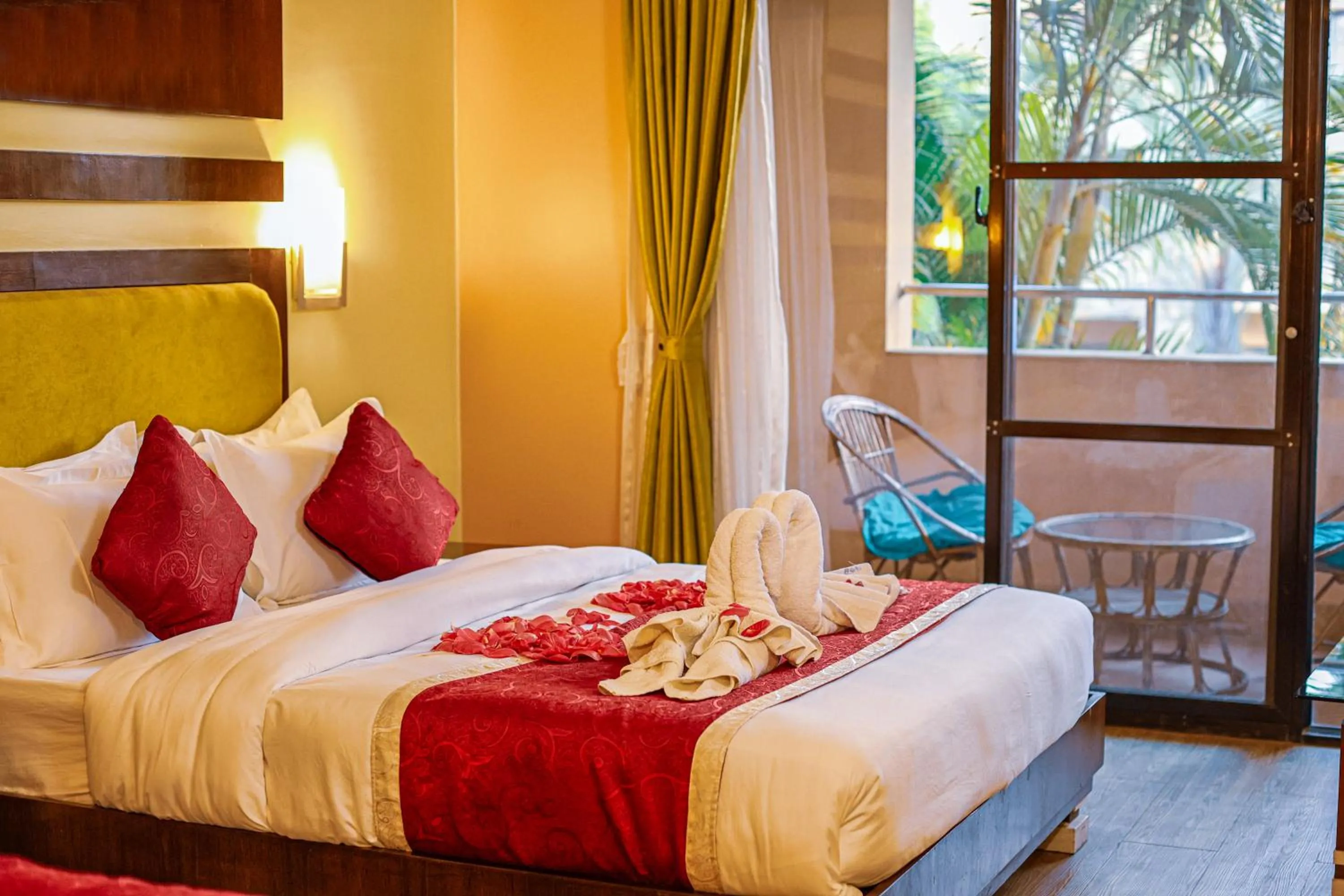 Bed in Bharatpur Garden Resort