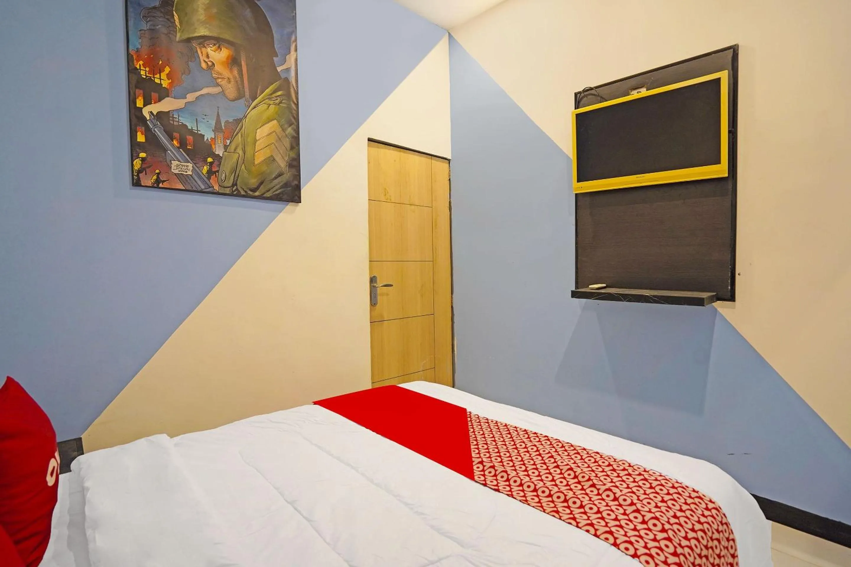 Bedroom, Bed in OYO Life 91867 Gangnam Style Kutai