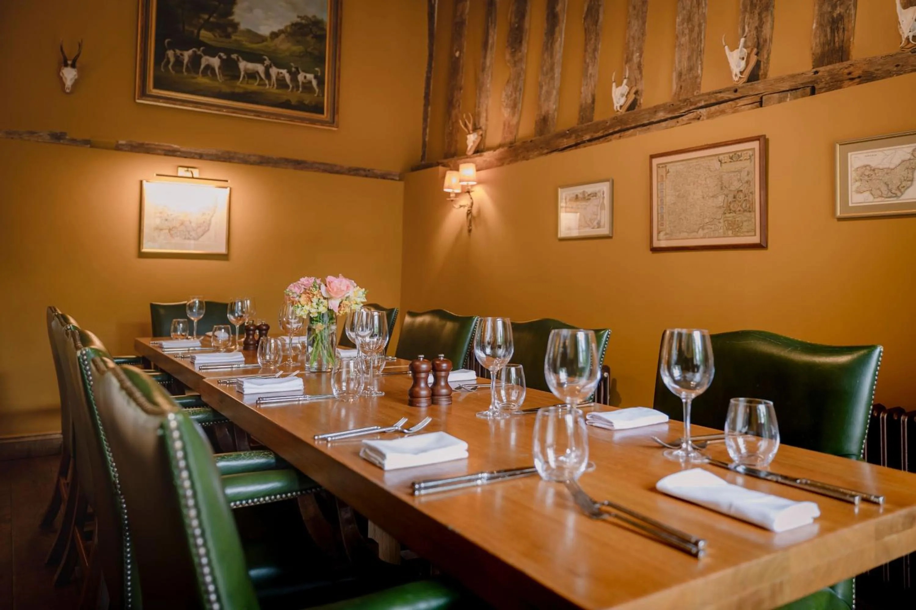 Dining area in The Crown, Bildeston