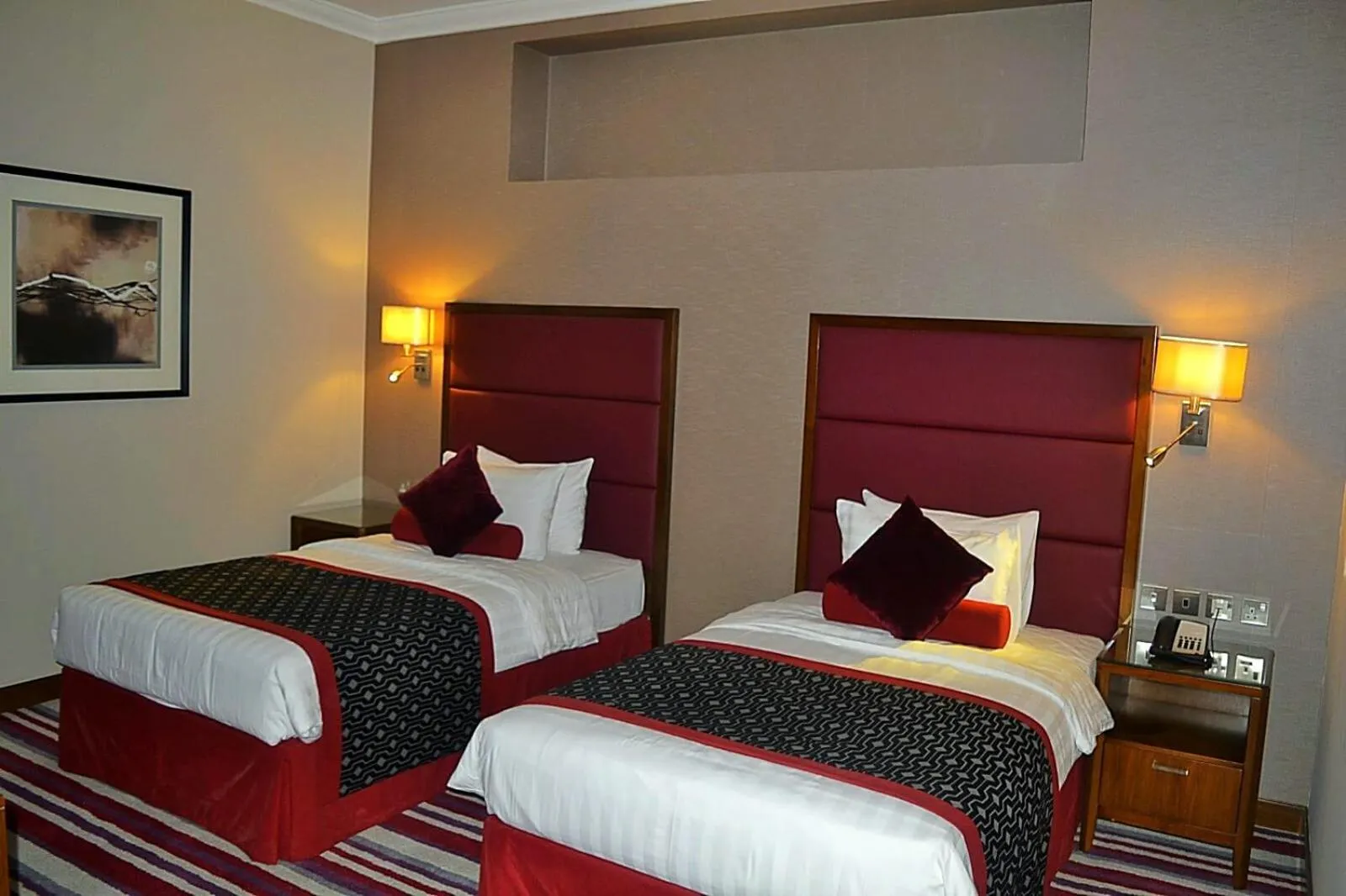 Bedroom, Bed in Wonder Palace Hotel Qatar