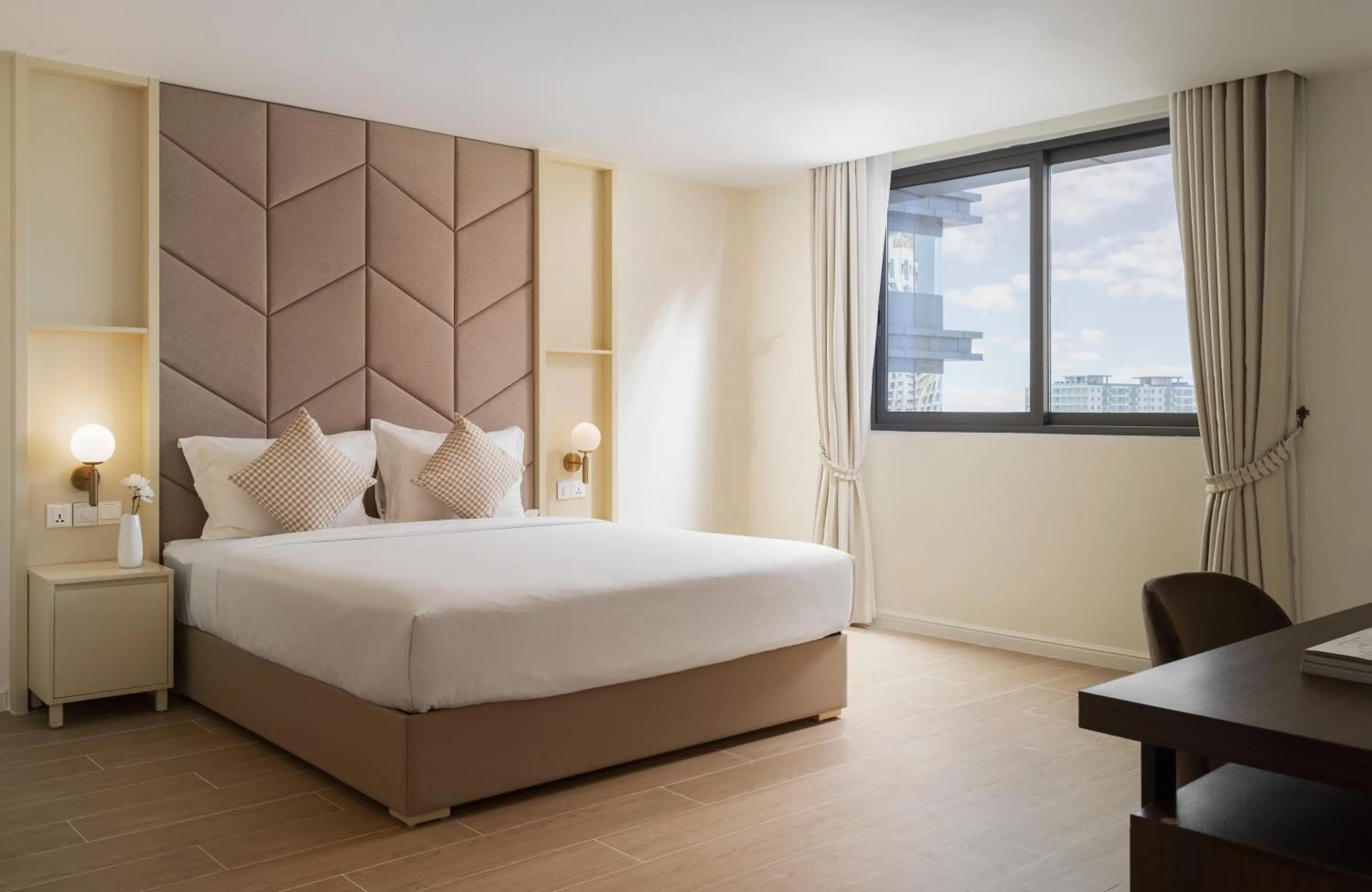 Bed in TK Central Serviced Apartments