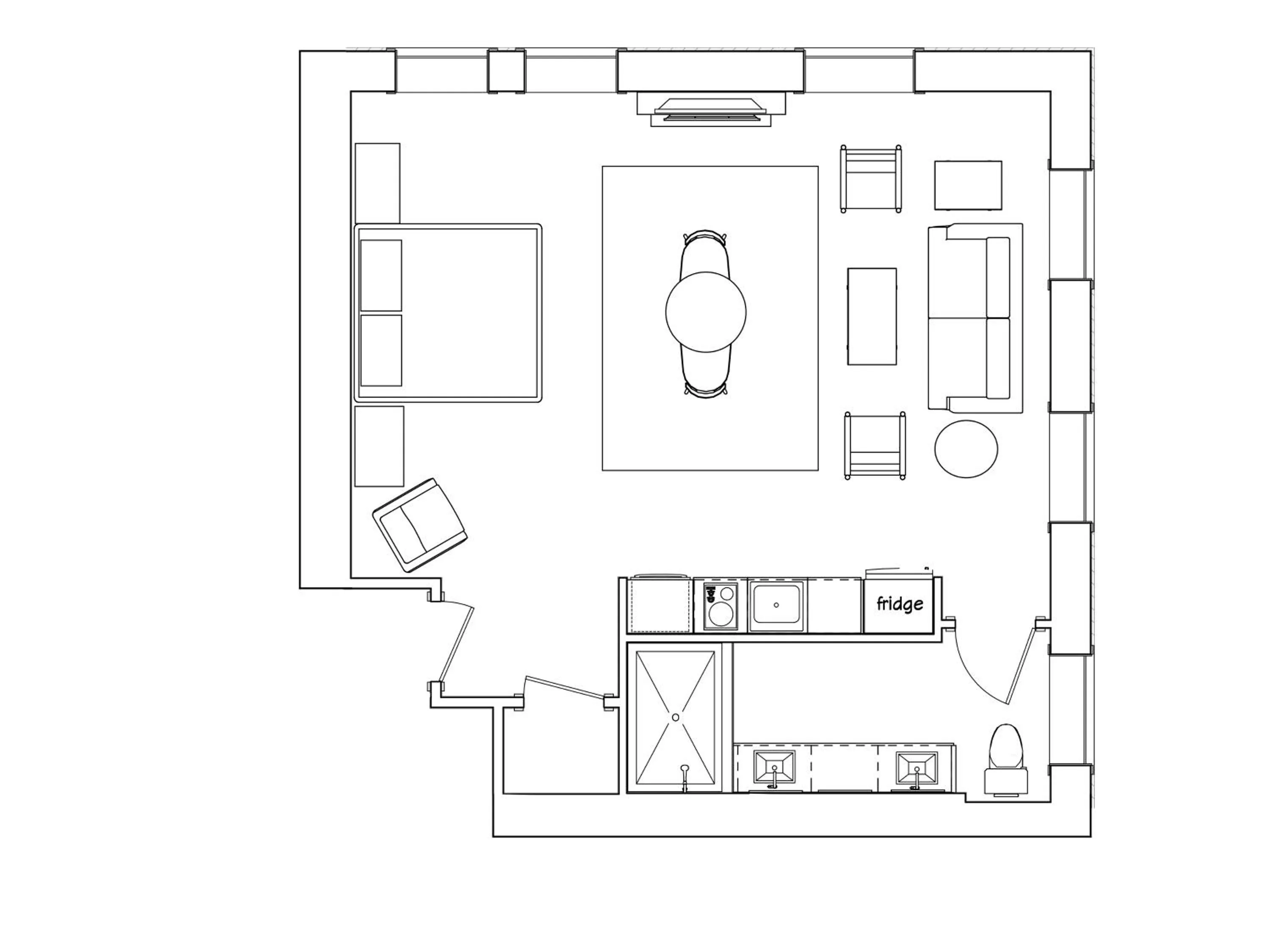 Floor plan in The Bank Hotel Deadwood