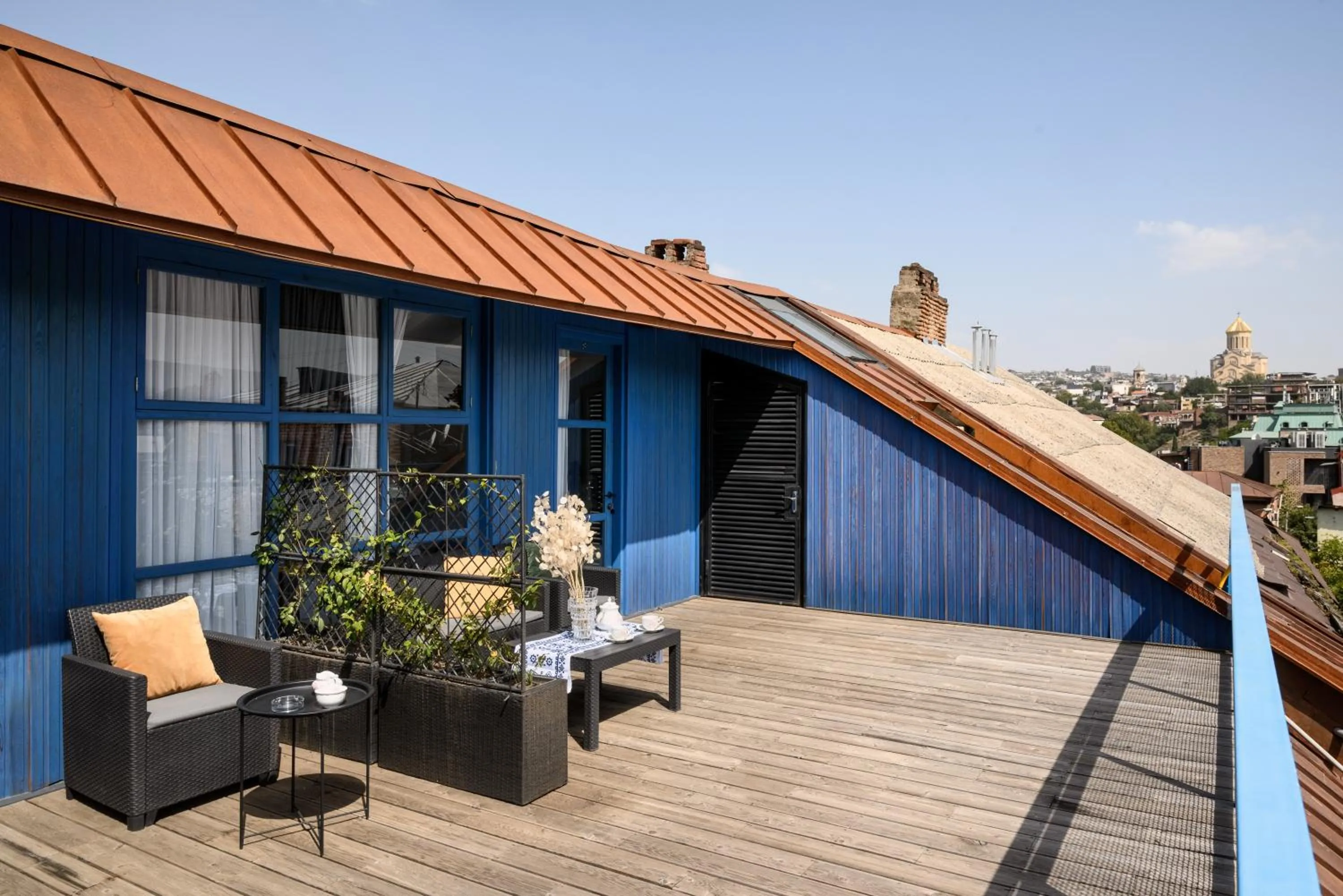 Day in Blue Balcony Hotel