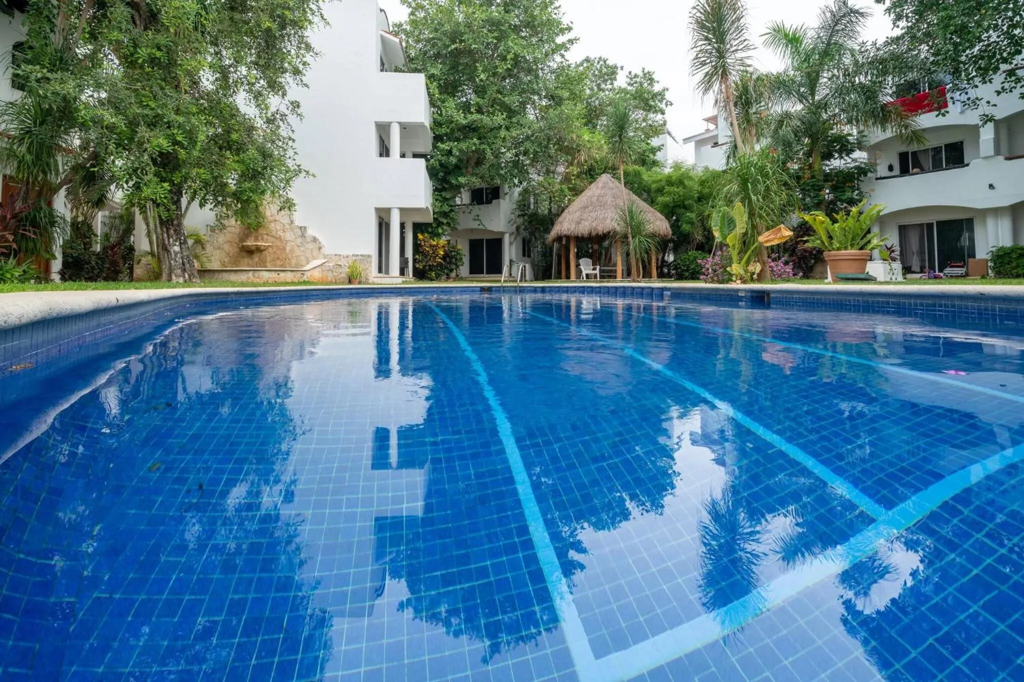 Swimming pool in 3 BR Condo with Pool - Playacar Phase II - At Quintas Pakal Complex 21