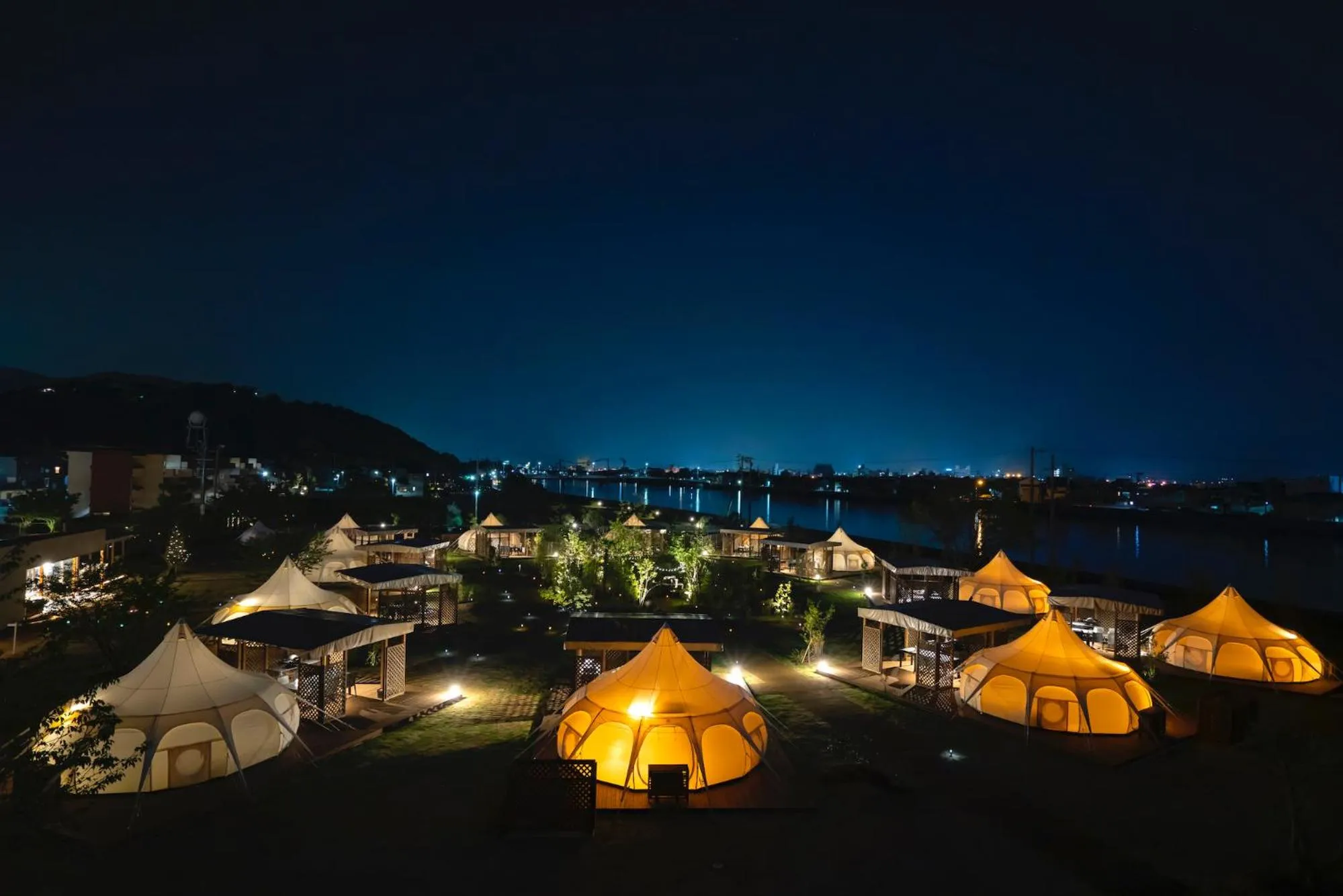 Night in GLAMPREMIER Setouchi