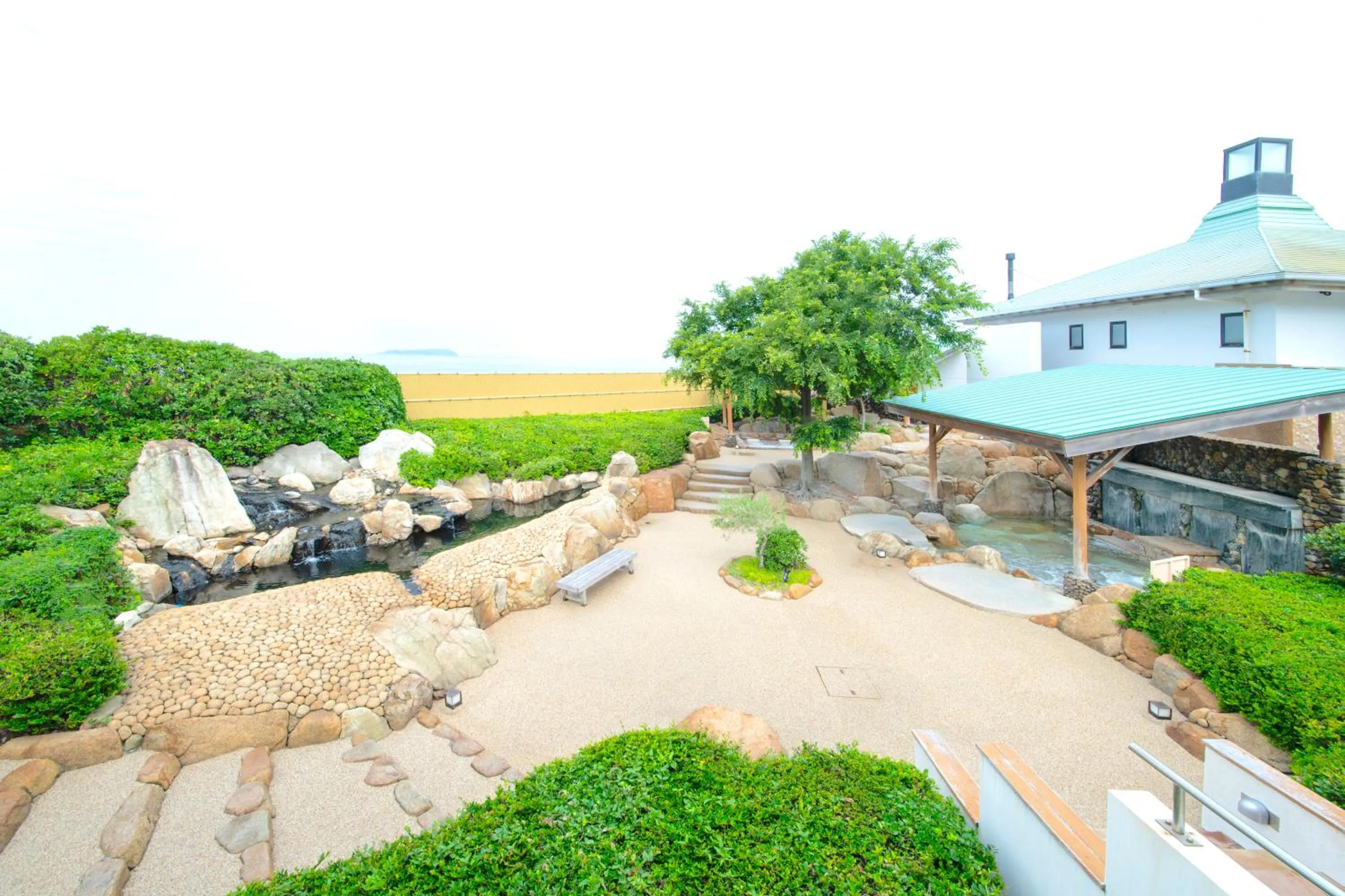 Hot Spring Bath in GLAMPREMIER Setouchi