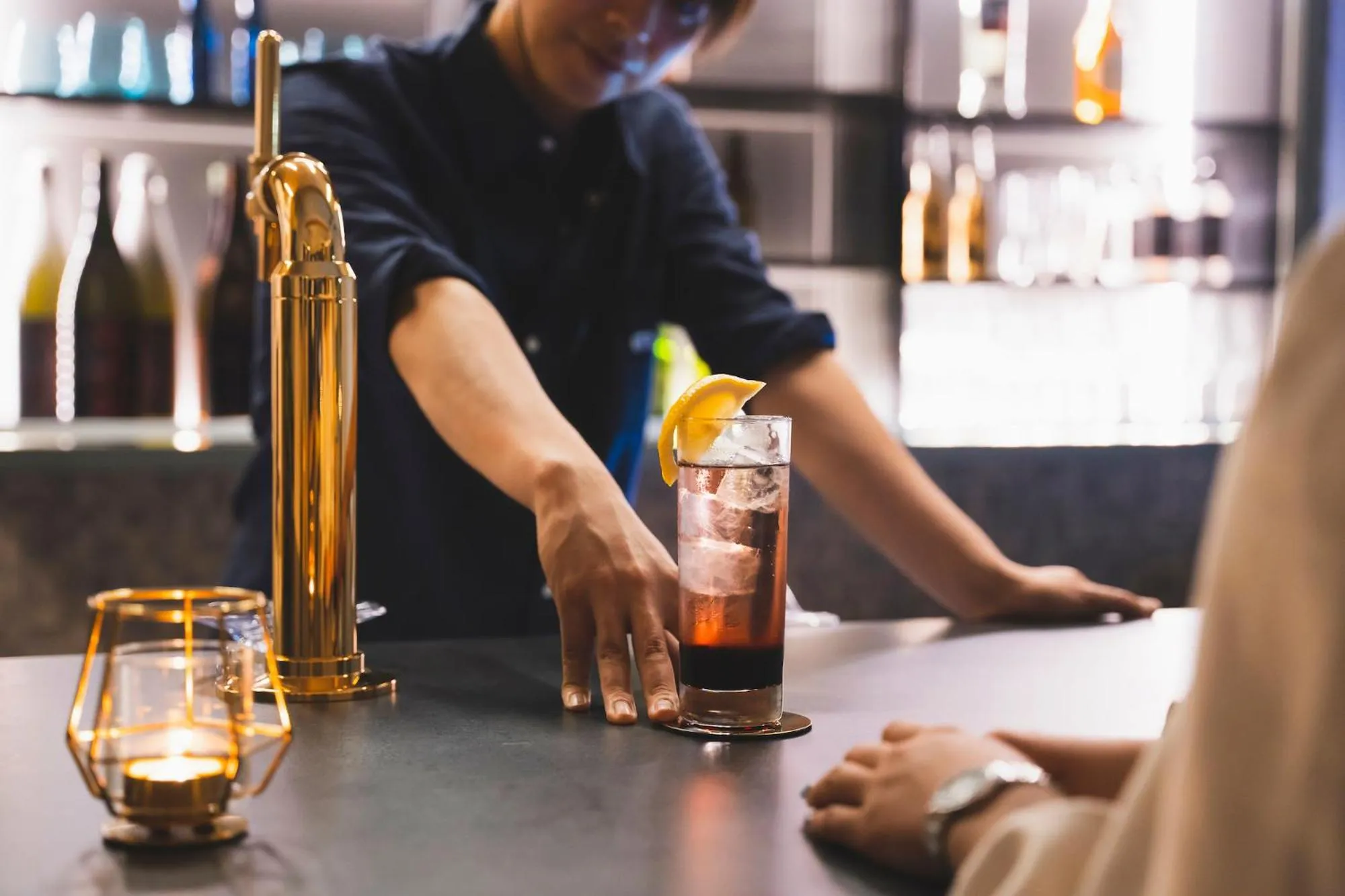 Lounge or bar in GLAMPREMIER Setouchi