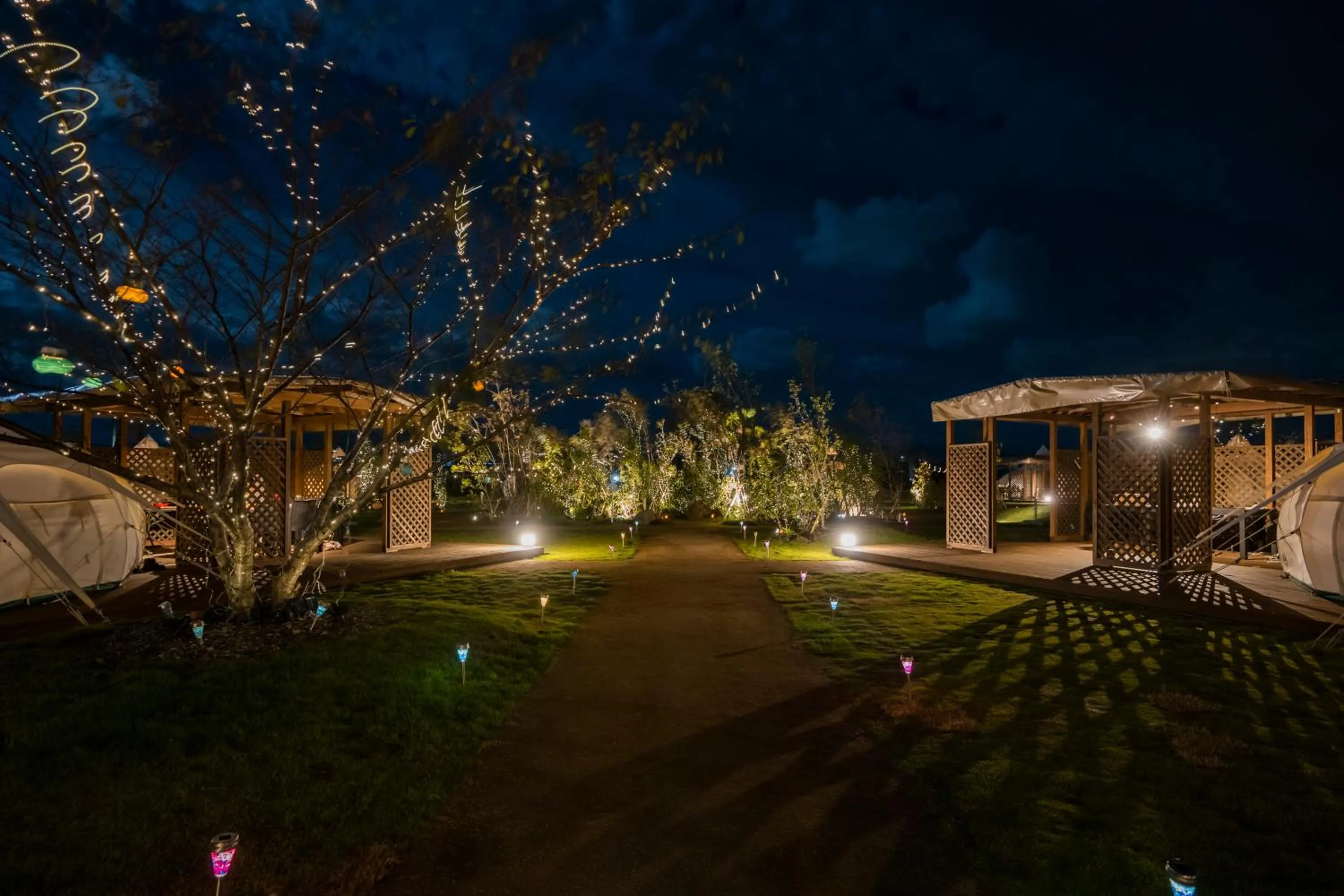 Night in GLAMPREMIER Setouchi