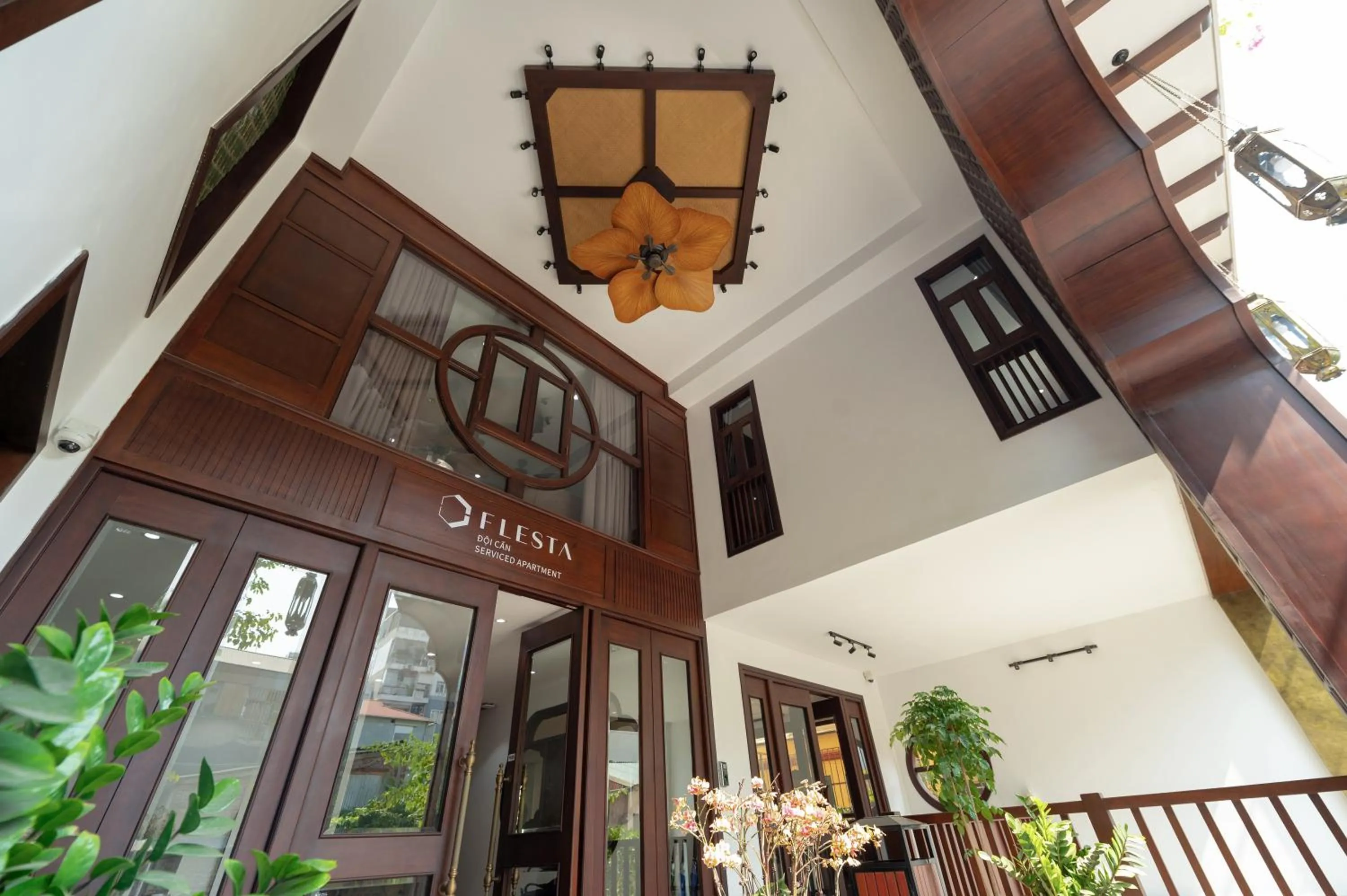 Facade/entrance in FLESTA Doi Can Serviced Apartment