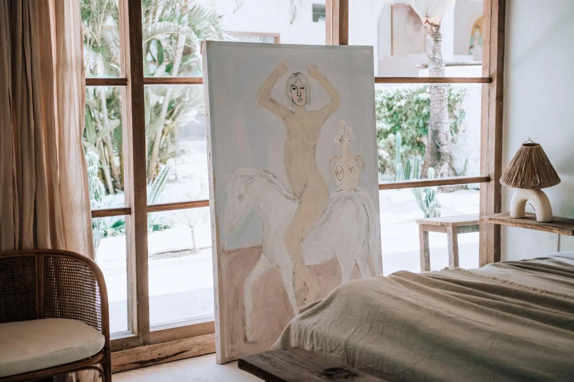 Decorative detail, Bed in Hotel Sages