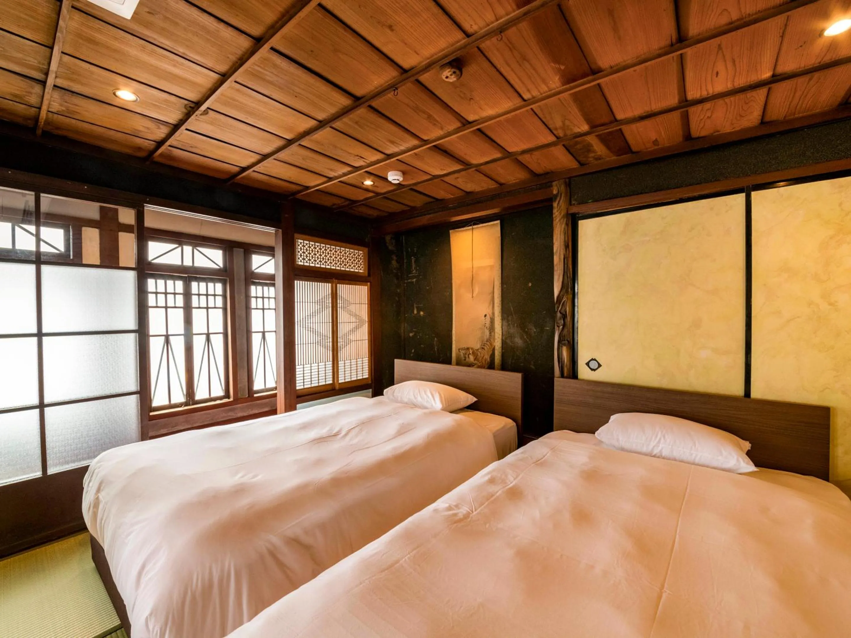 Bed in NIPPONIA Chichibu Monzenmachi