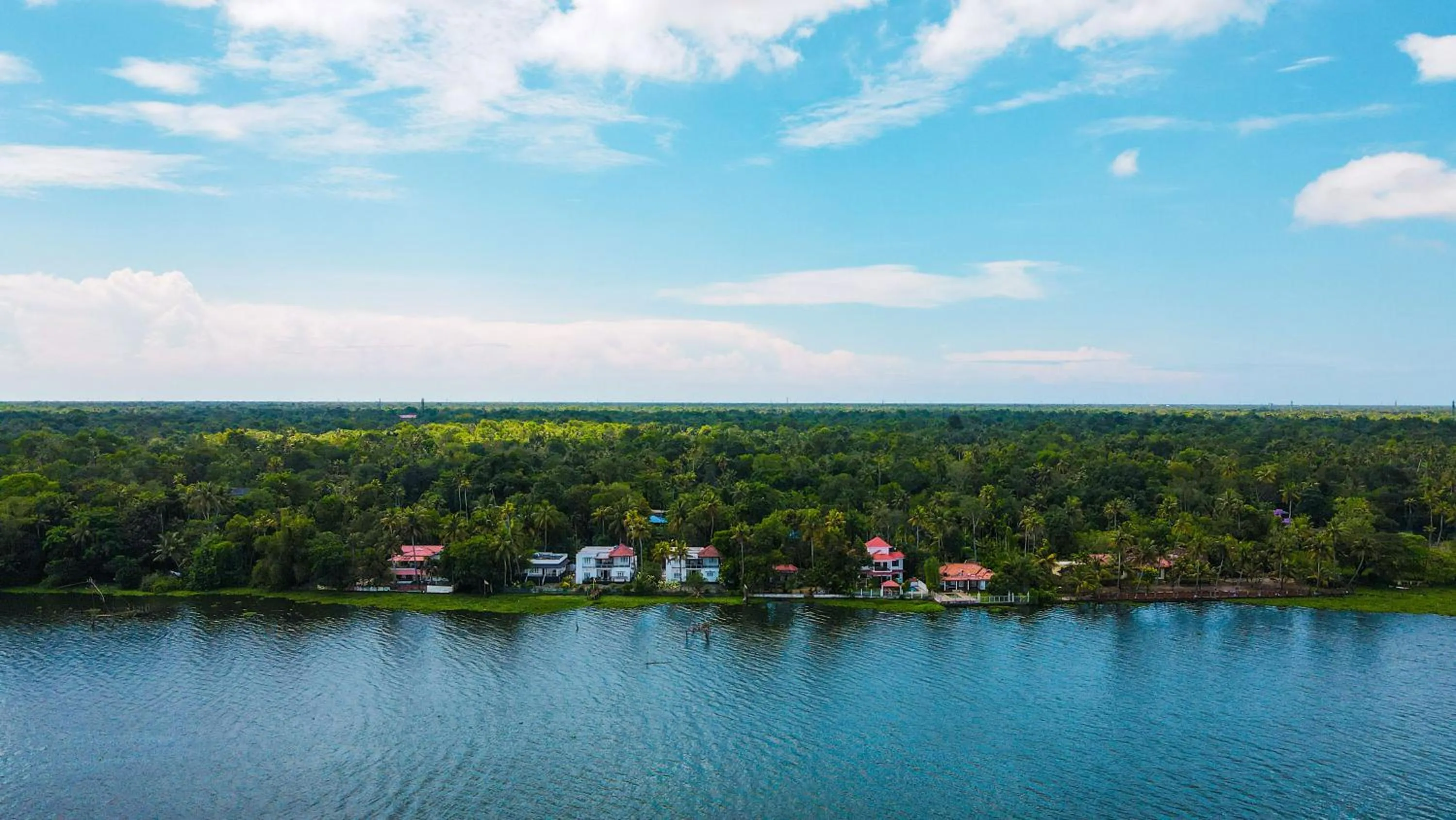 Natural landscape in Seclude by the Lake, Alleppey
