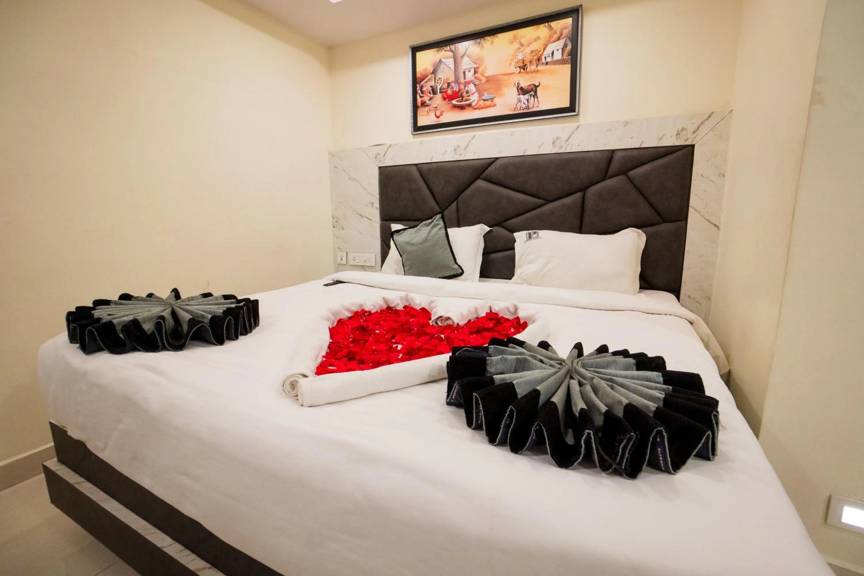 Bed in HOTEL PARAMESHWARA luxury awaits
