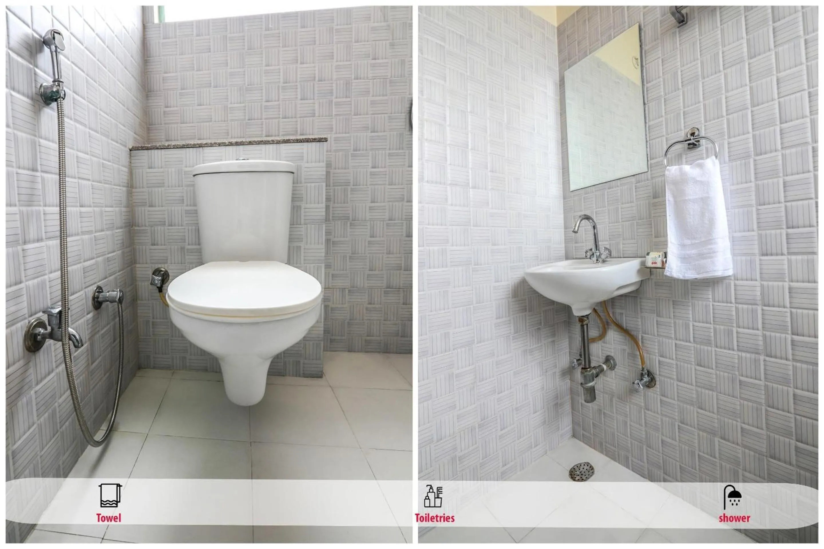 Bathroom in Hotel O Silver Inn-2