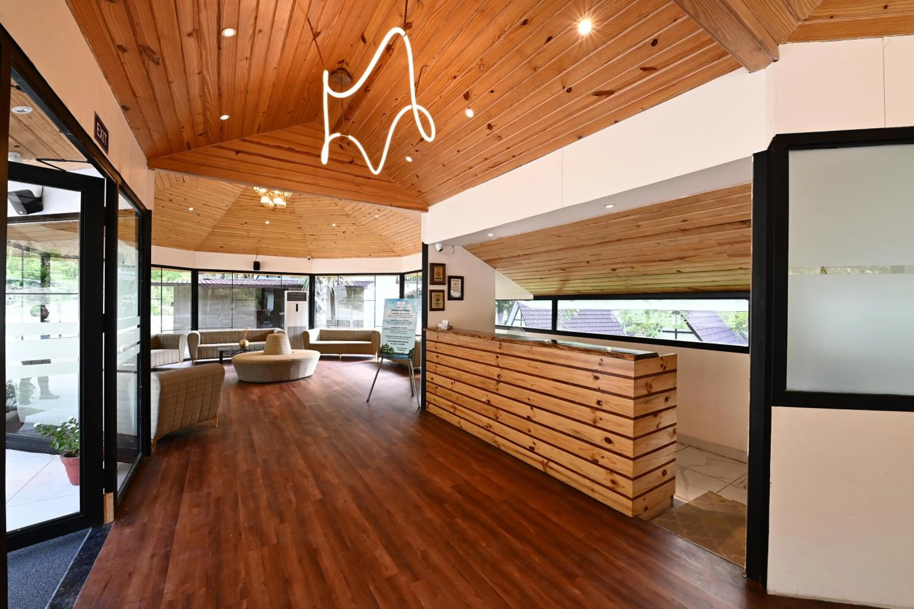 Lobby or reception in WelcomHeritage Tarangi Ramganga Resort