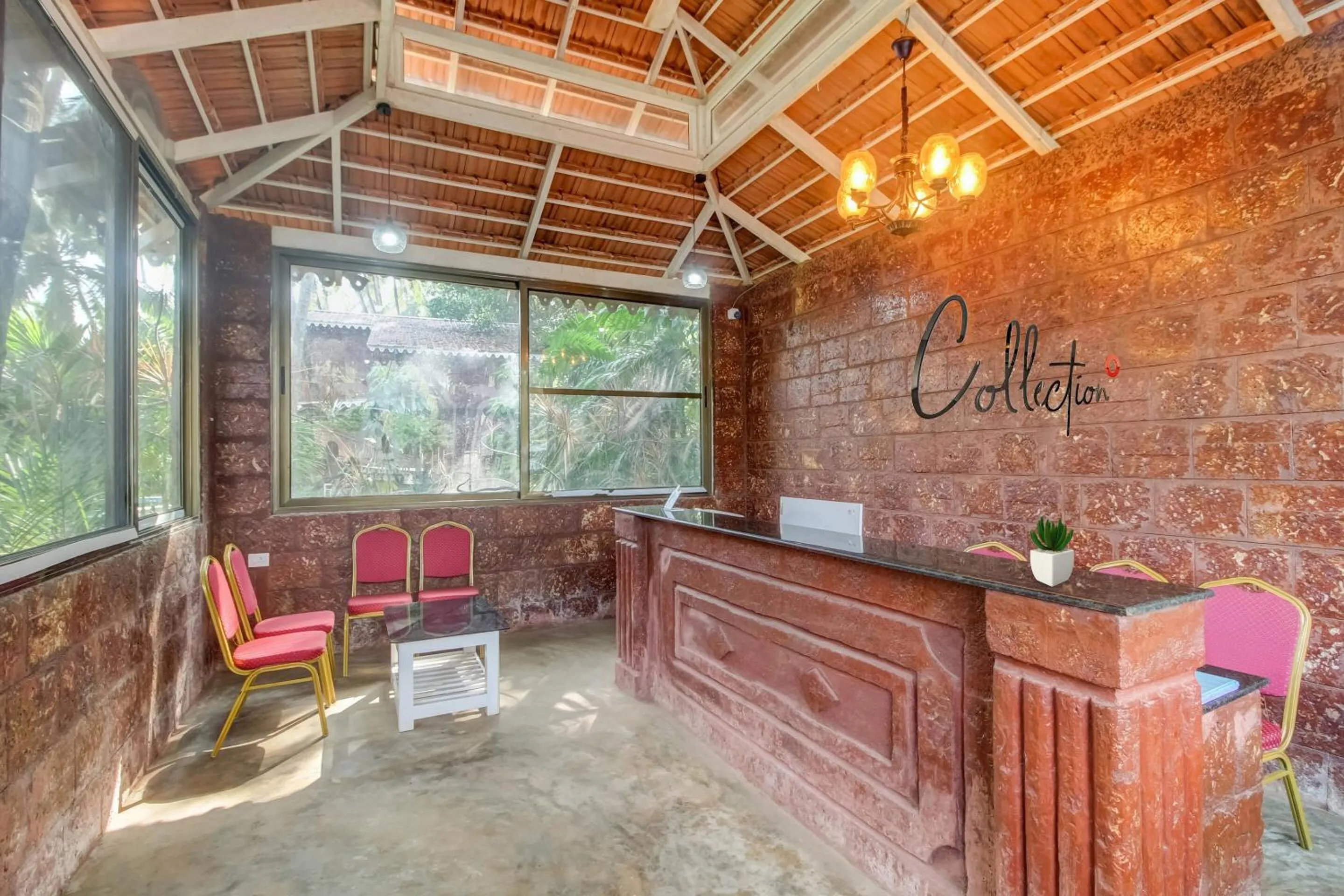 Lobby or reception in Capital O Coco Farm Resort