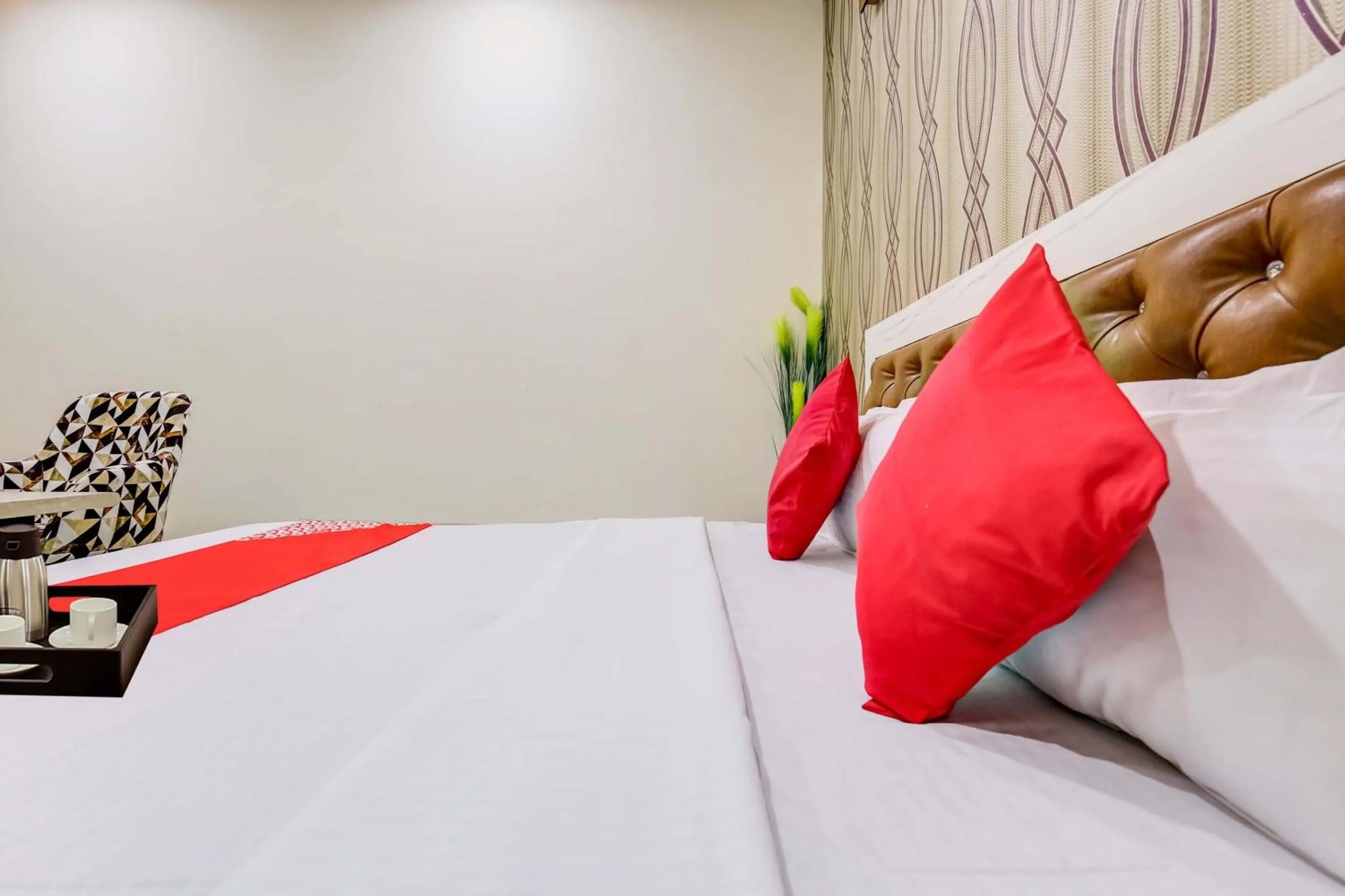 Bedroom, Bed in Hotel O Sky Land