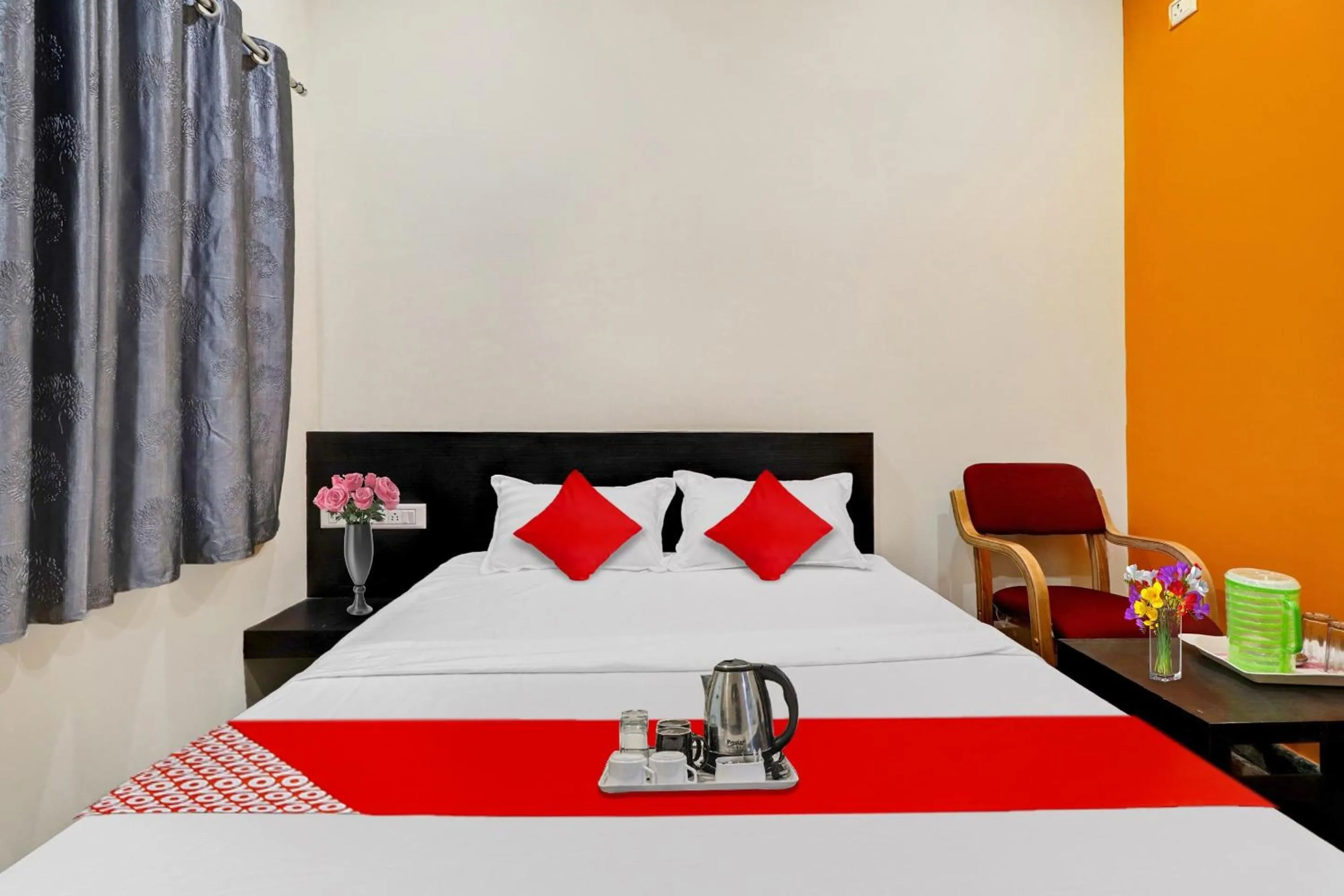 Bedroom, Bed in Hotel O SAPTHAGIRI RESIDENCY