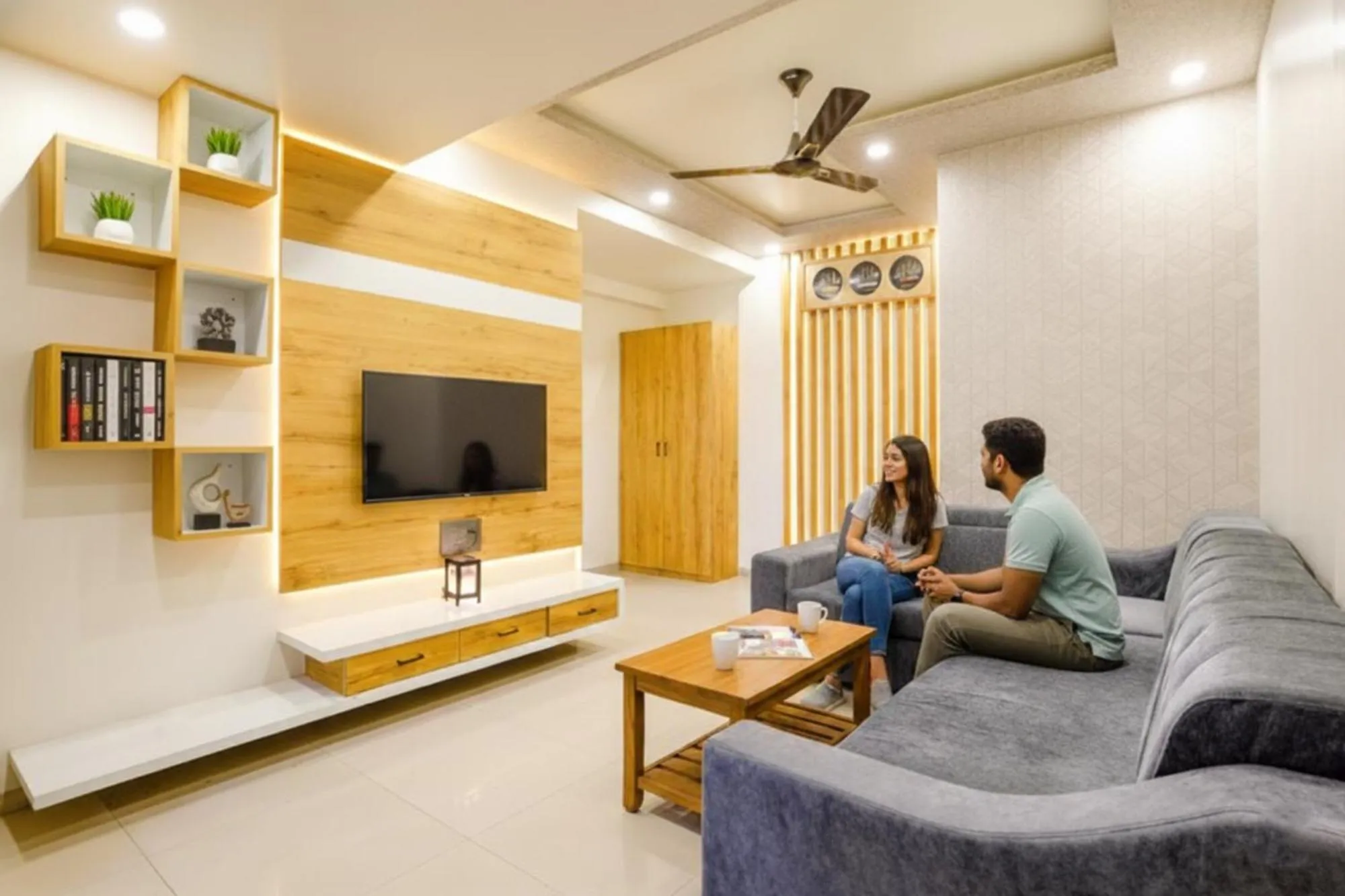 Seating area in FabHotel Viva House - Talegaon