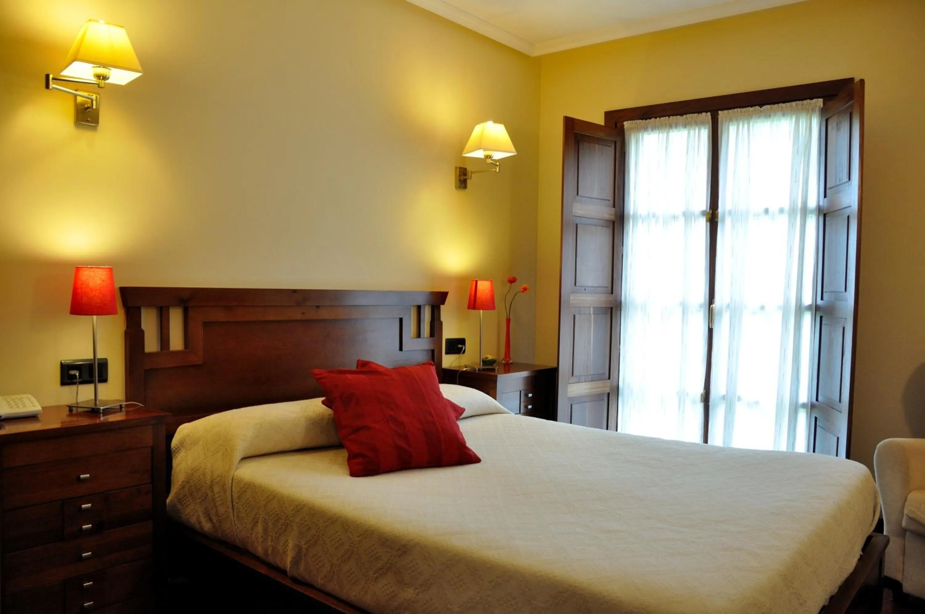 Bed in Hotel Puerta Del Oriente