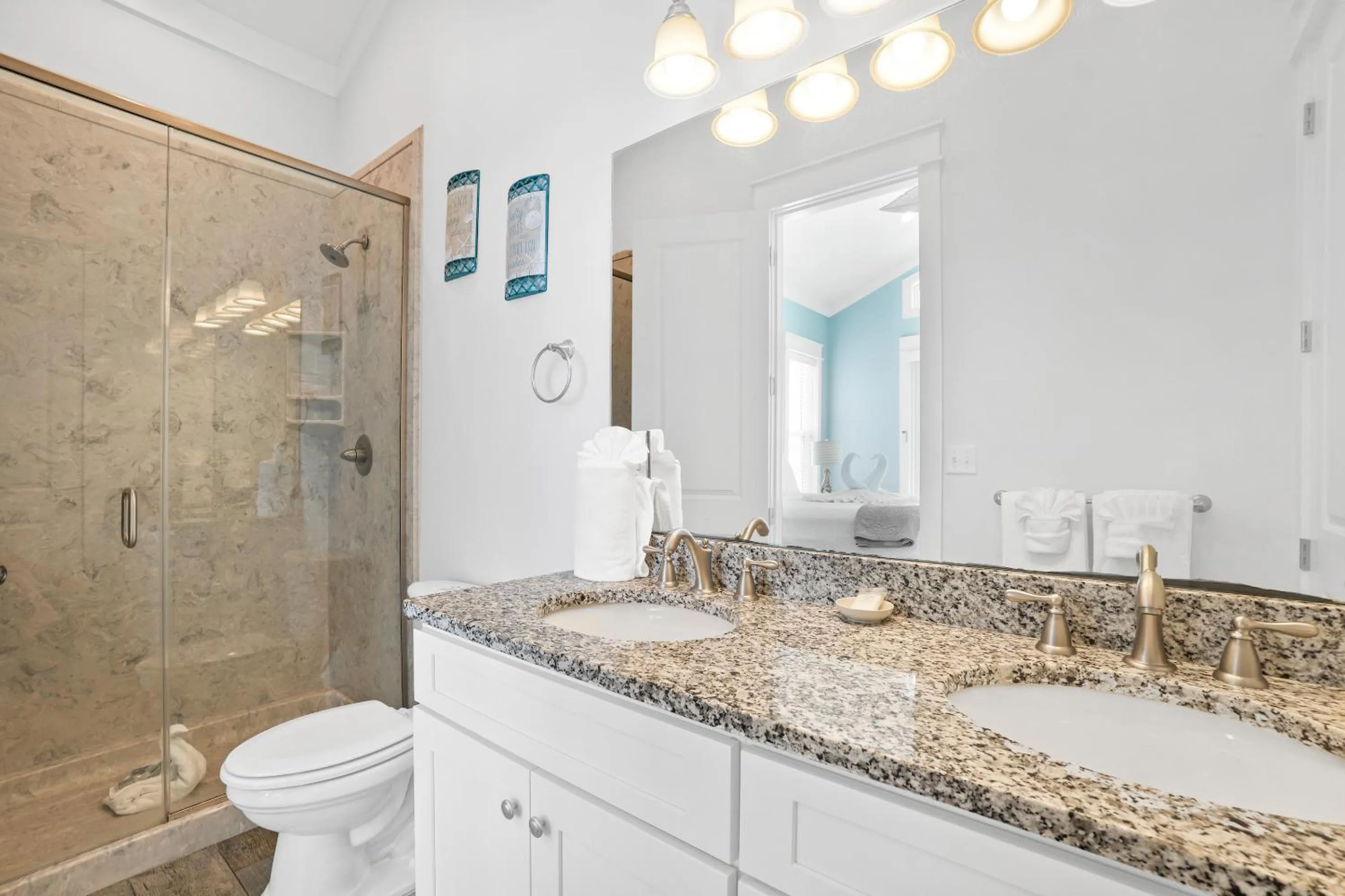 Shower in Beach House - Sweet N Salty by Panhandle Getaways