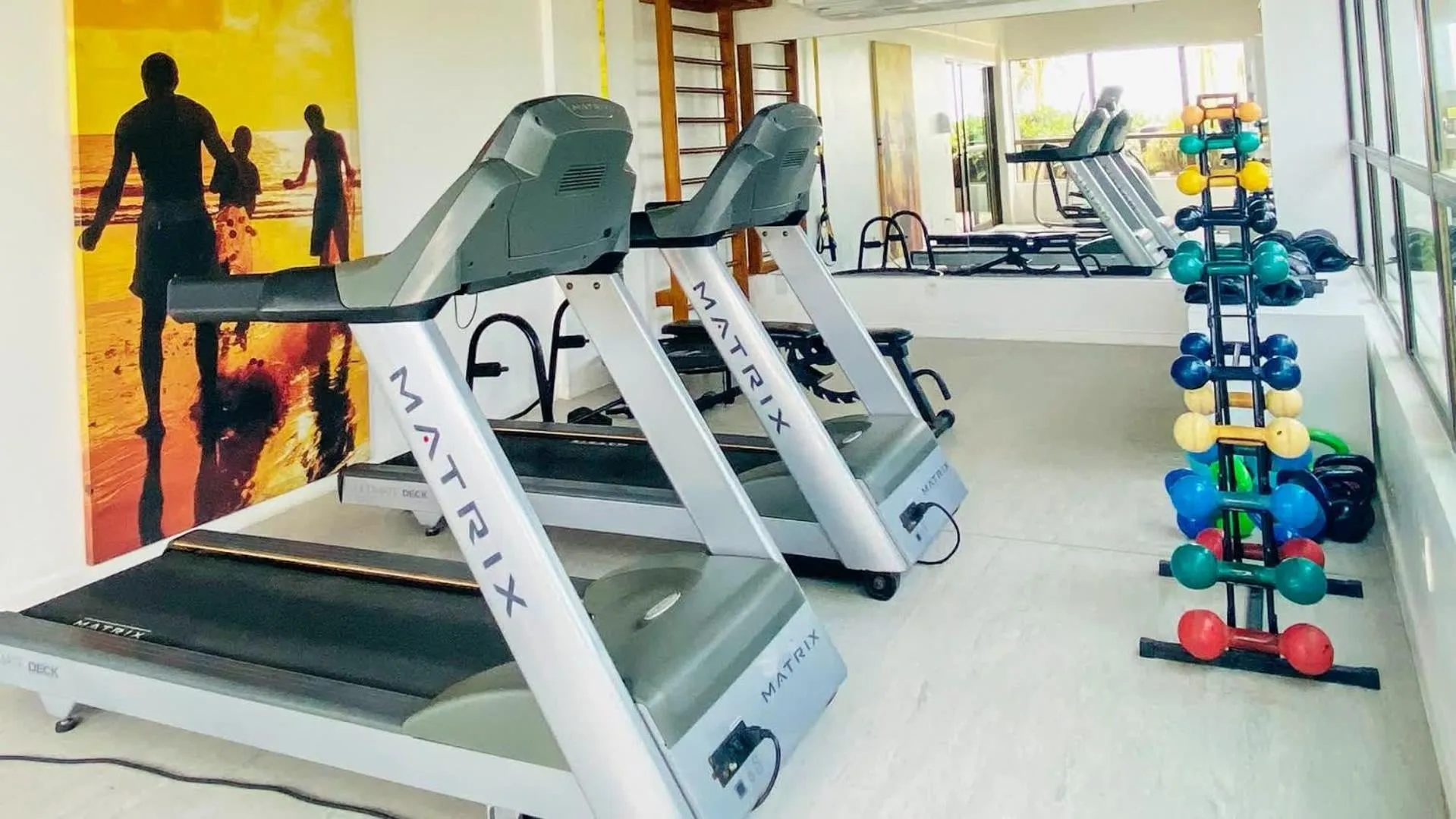 Fitness centre/facilities in Ritz Suítes-Maceió, Flat a Beira mar de temporada