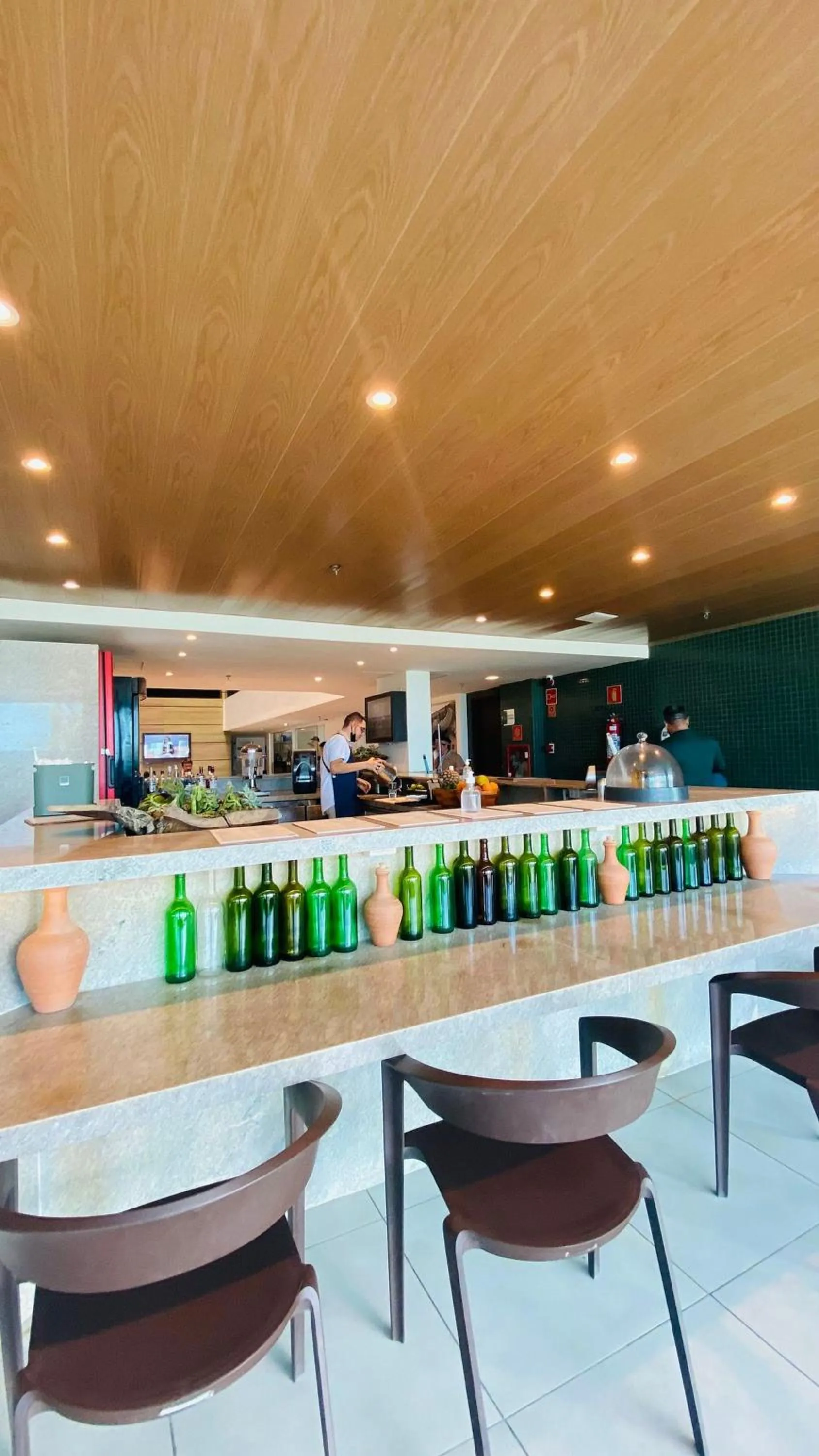 Lounge or bar in Ritz Suítes-Maceió, Flat a Beira mar de temporada