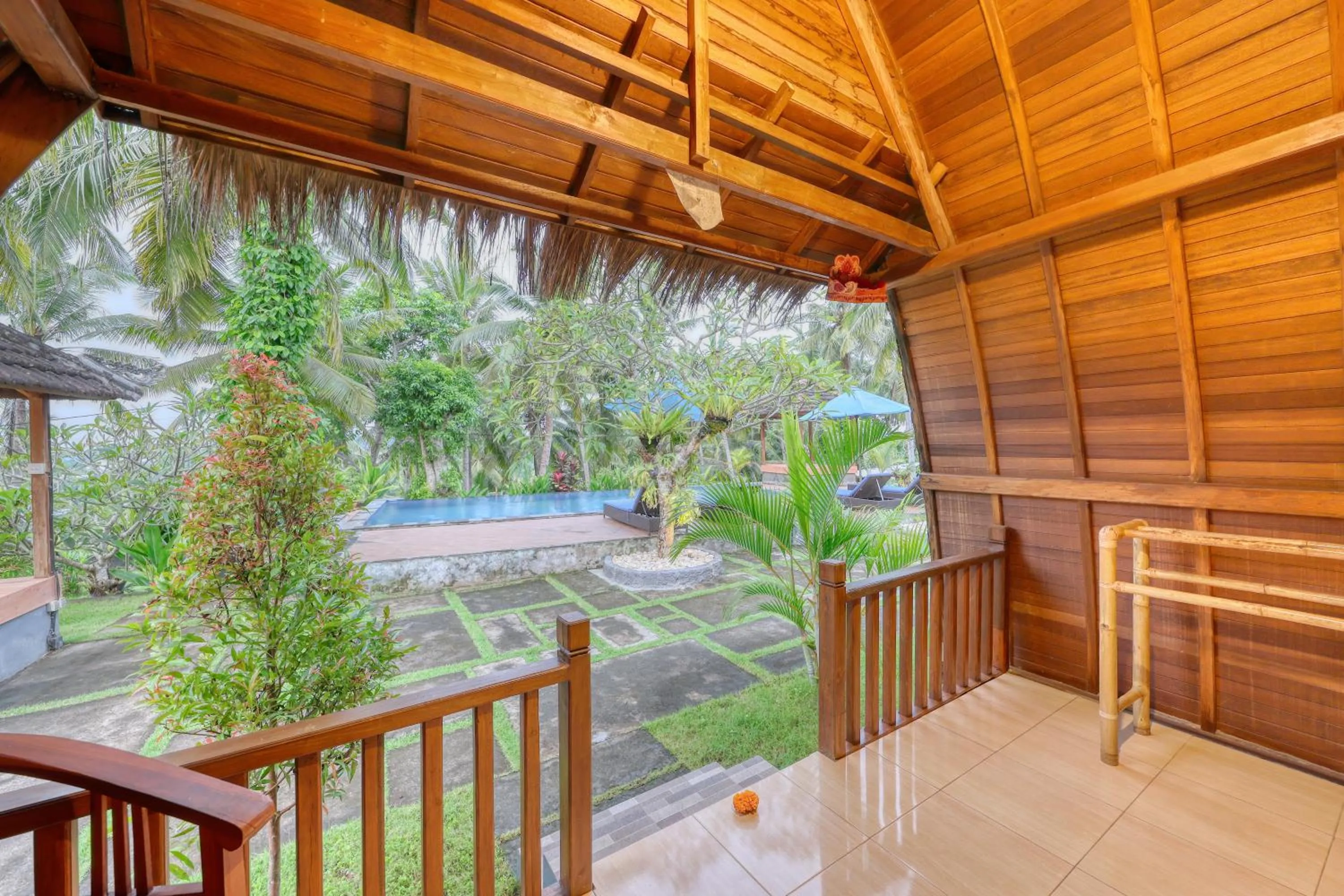 Balcony/Terrace in Kelingking Tatakan Villa