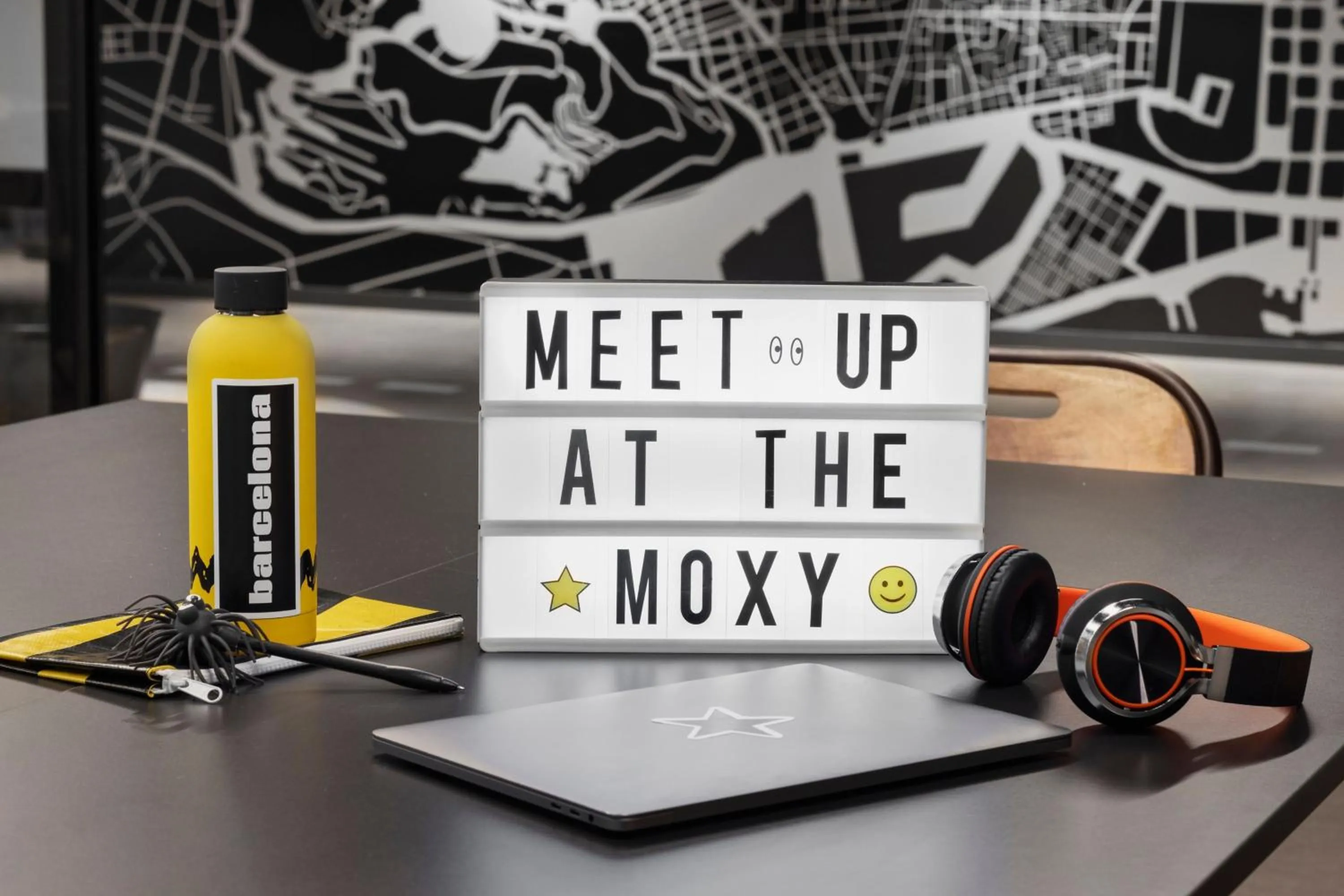 Meeting/conference room in Moxy Barcelona