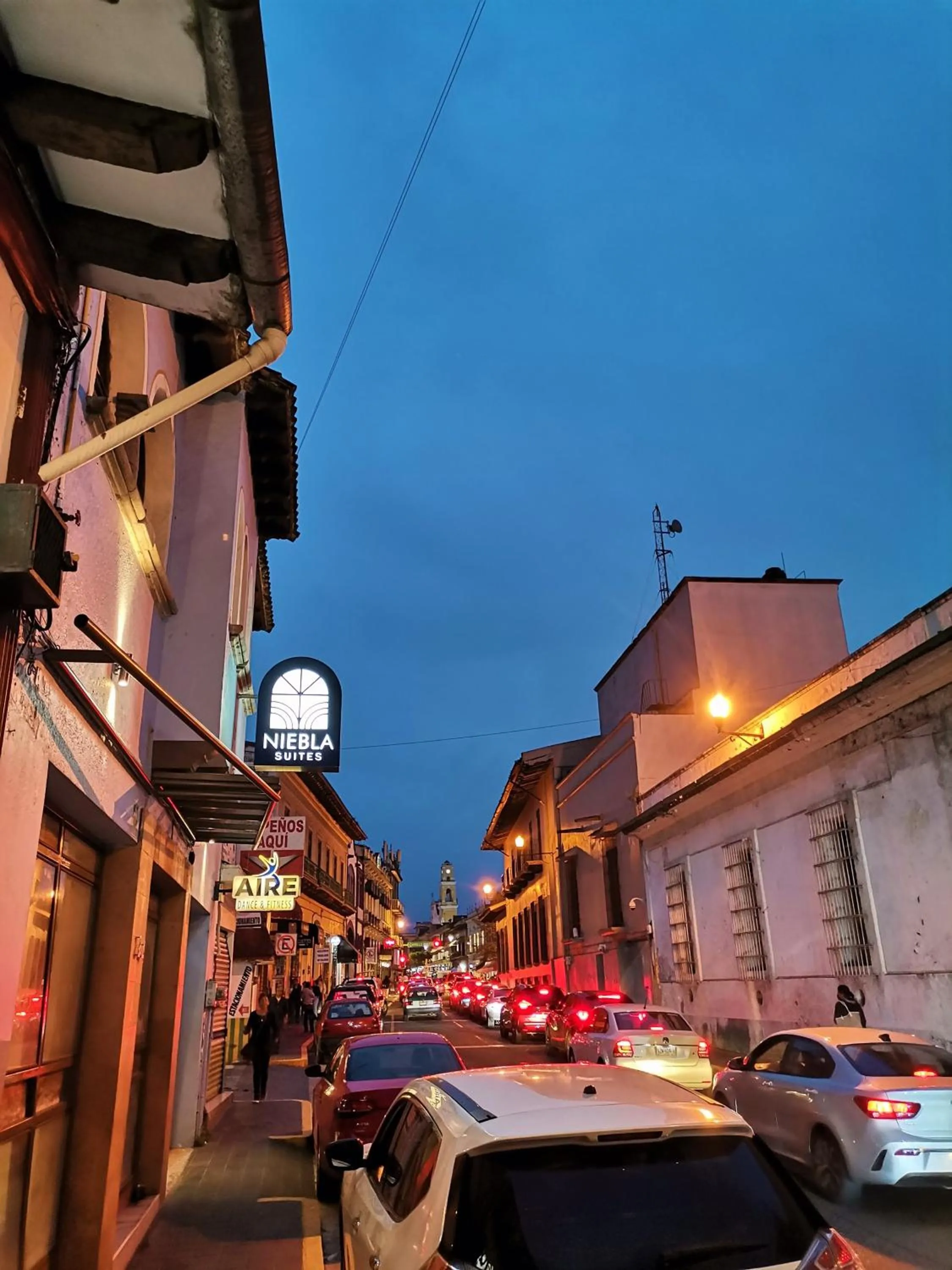 Street view in Niebla Suites