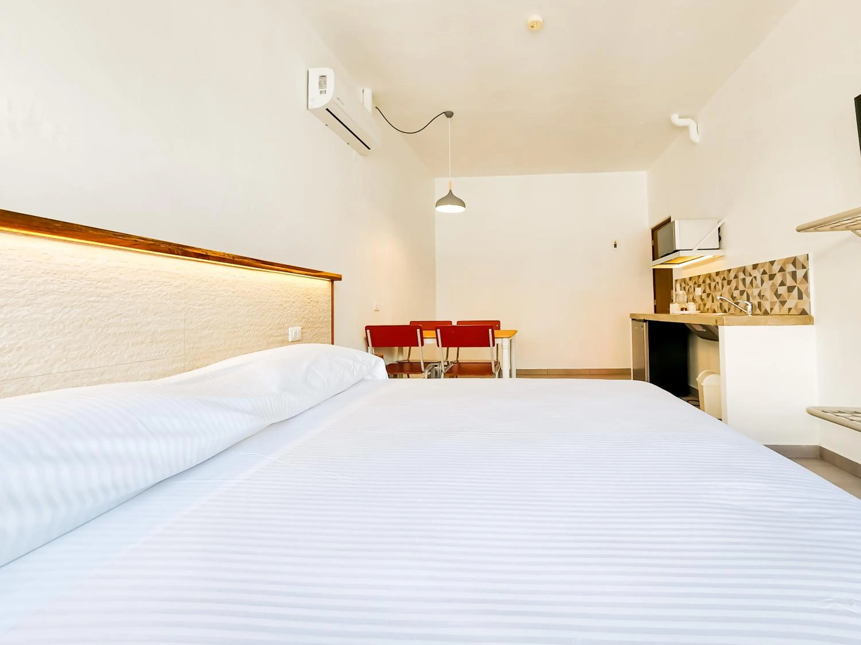 Bed in Niebla Suites