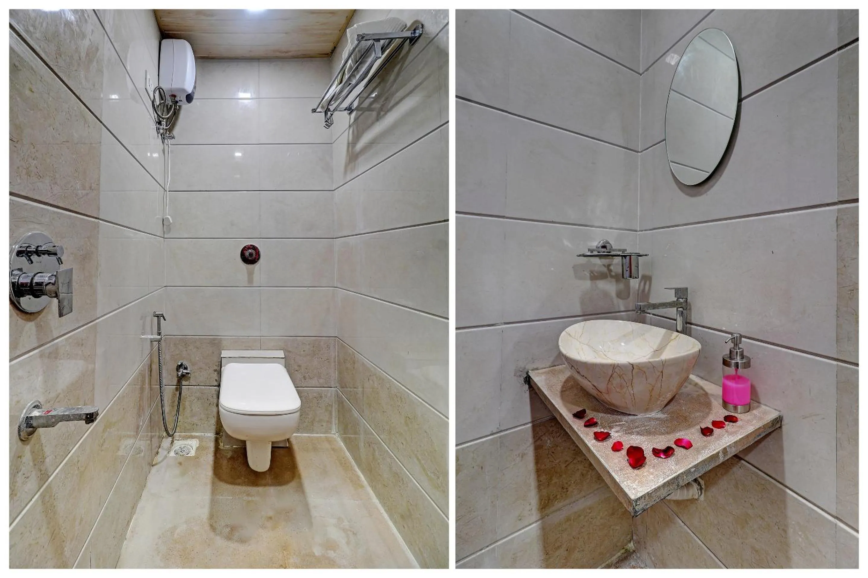 Shower in Sun Inn Residency Rabale